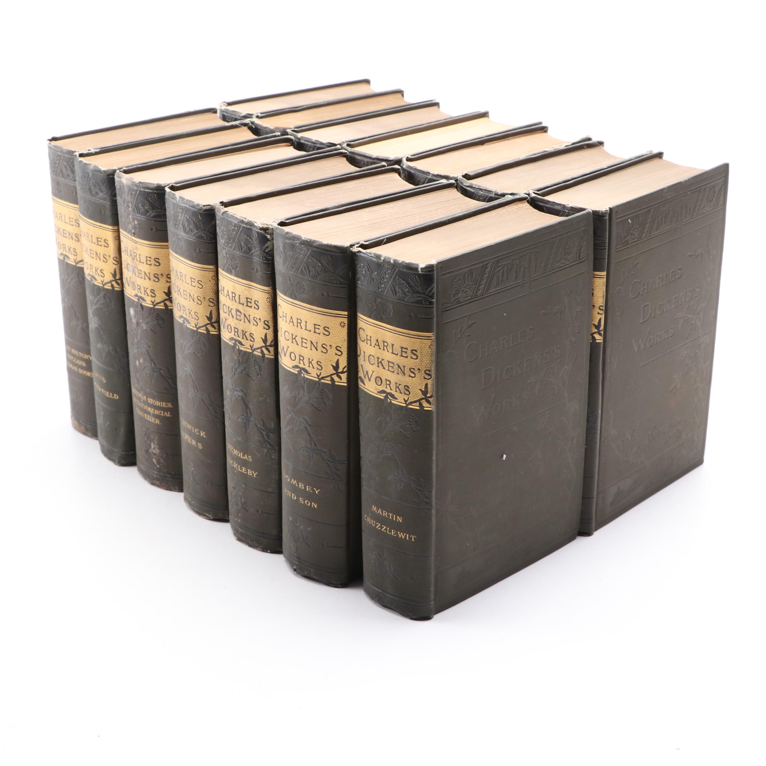 "Charles Dickens's Works" Complete Fifteen Volume Set, Early 20th Century