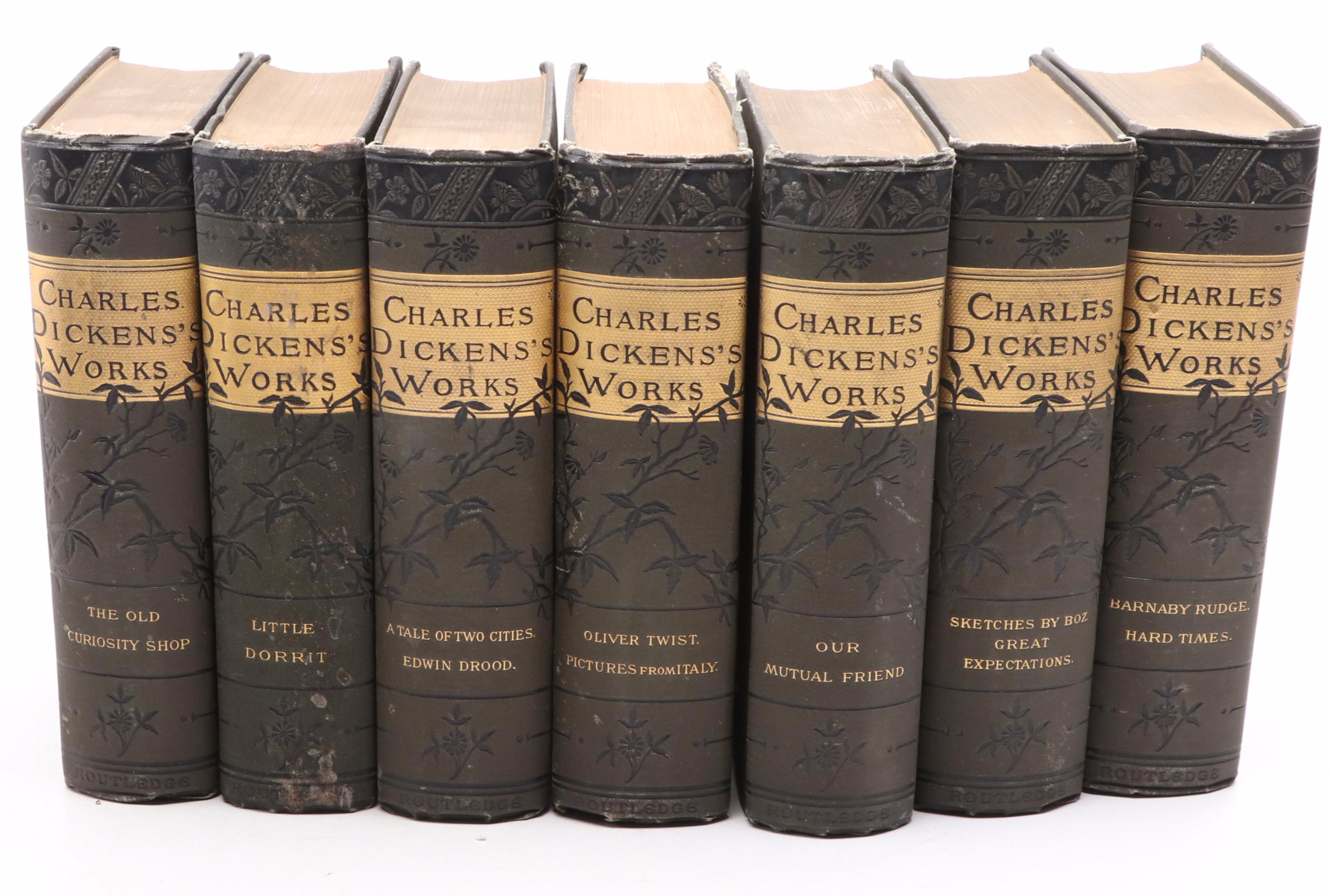 "Charles Dickens's Works" Complete Fifteen Volume Set, Early 20th Century