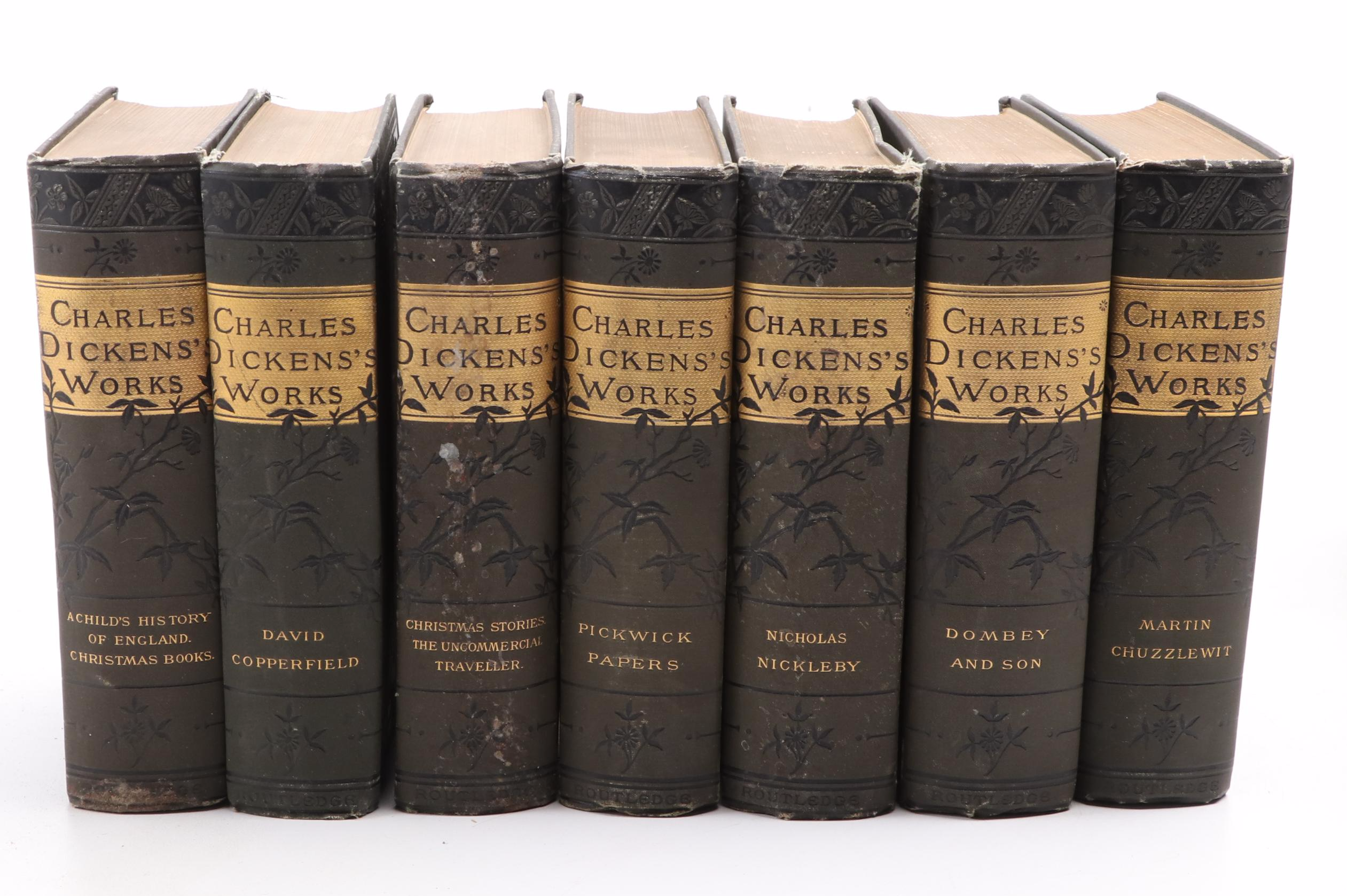 "Charles Dickens's Works" Complete Fifteen Volume Set, Early 20th Century