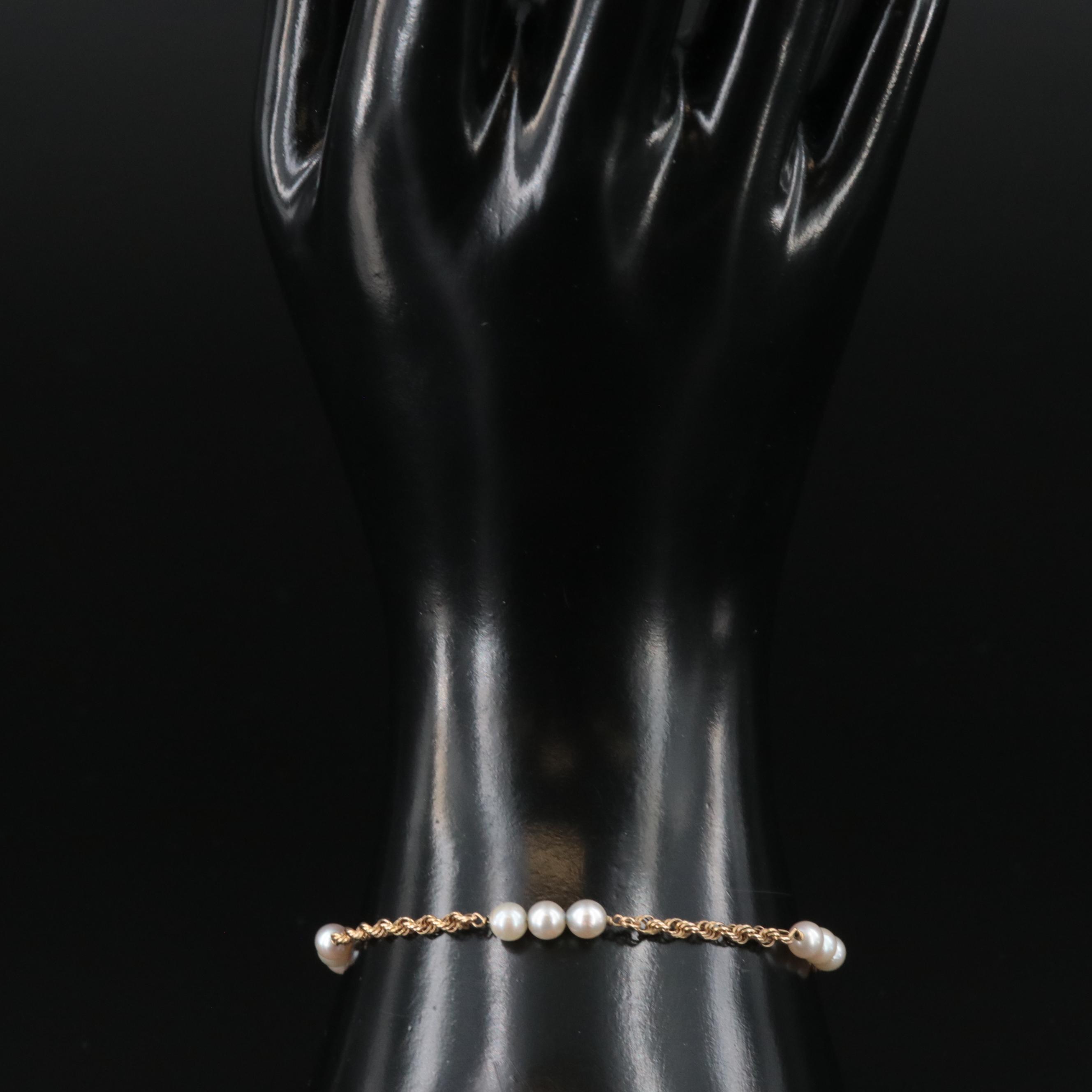 14K Pearl Bracelet