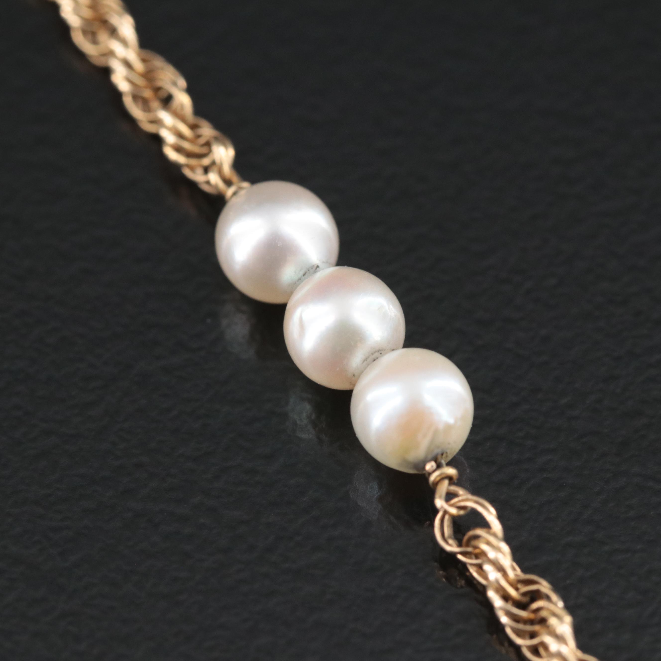 14K Pearl Bracelet