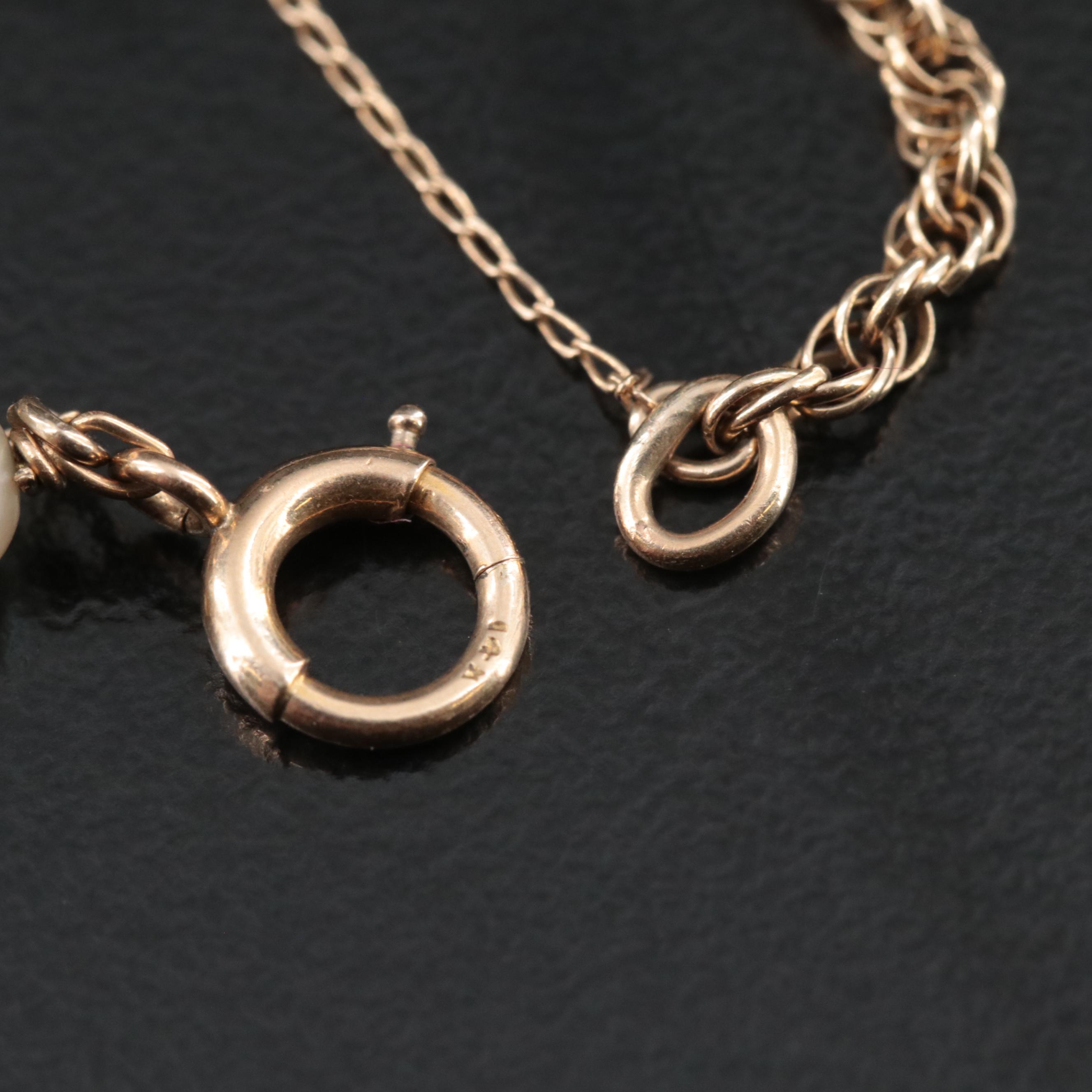 14K Pearl Bracelet