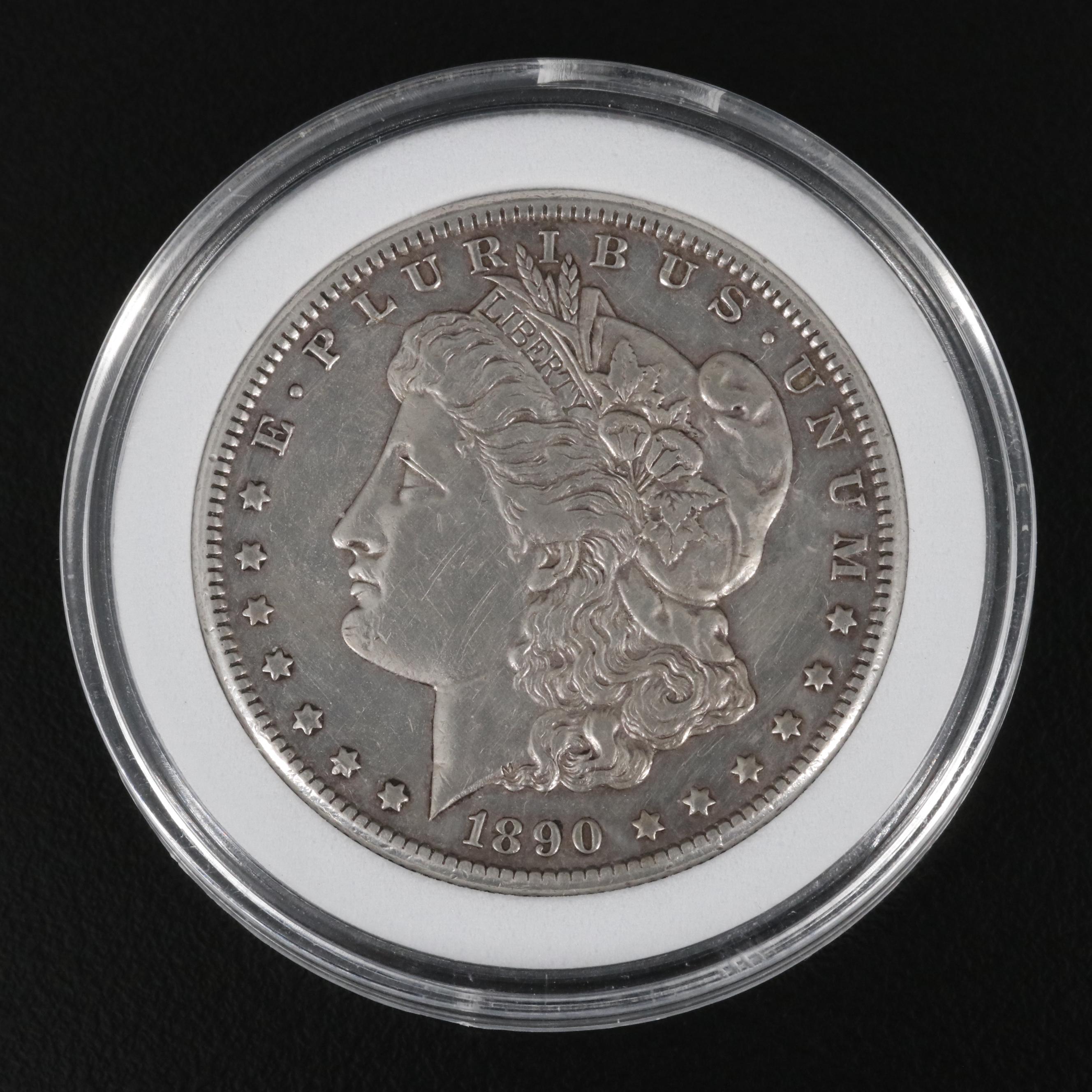 1890-CC Morgan Silver Dollar