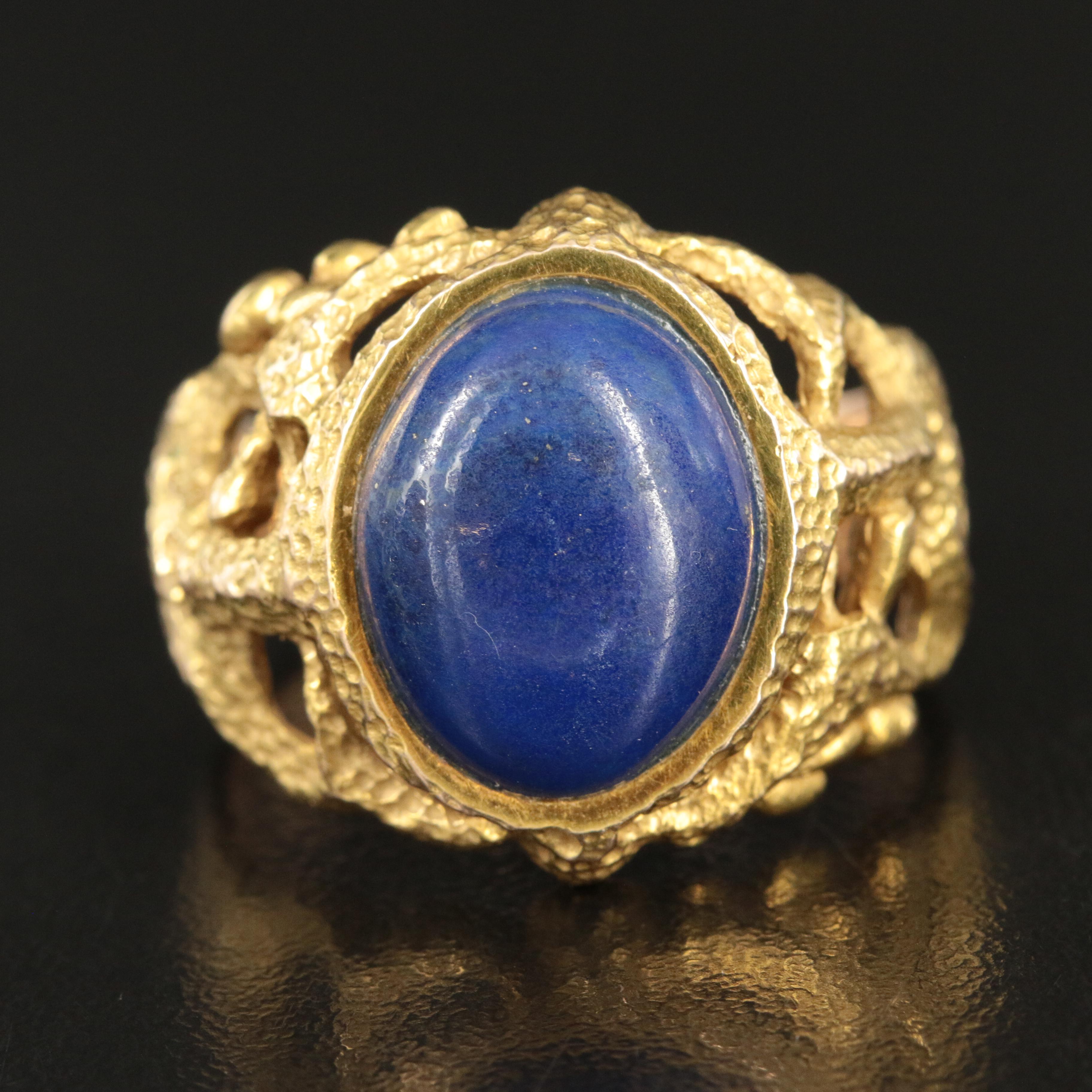14K Lapis Lazuli Ring