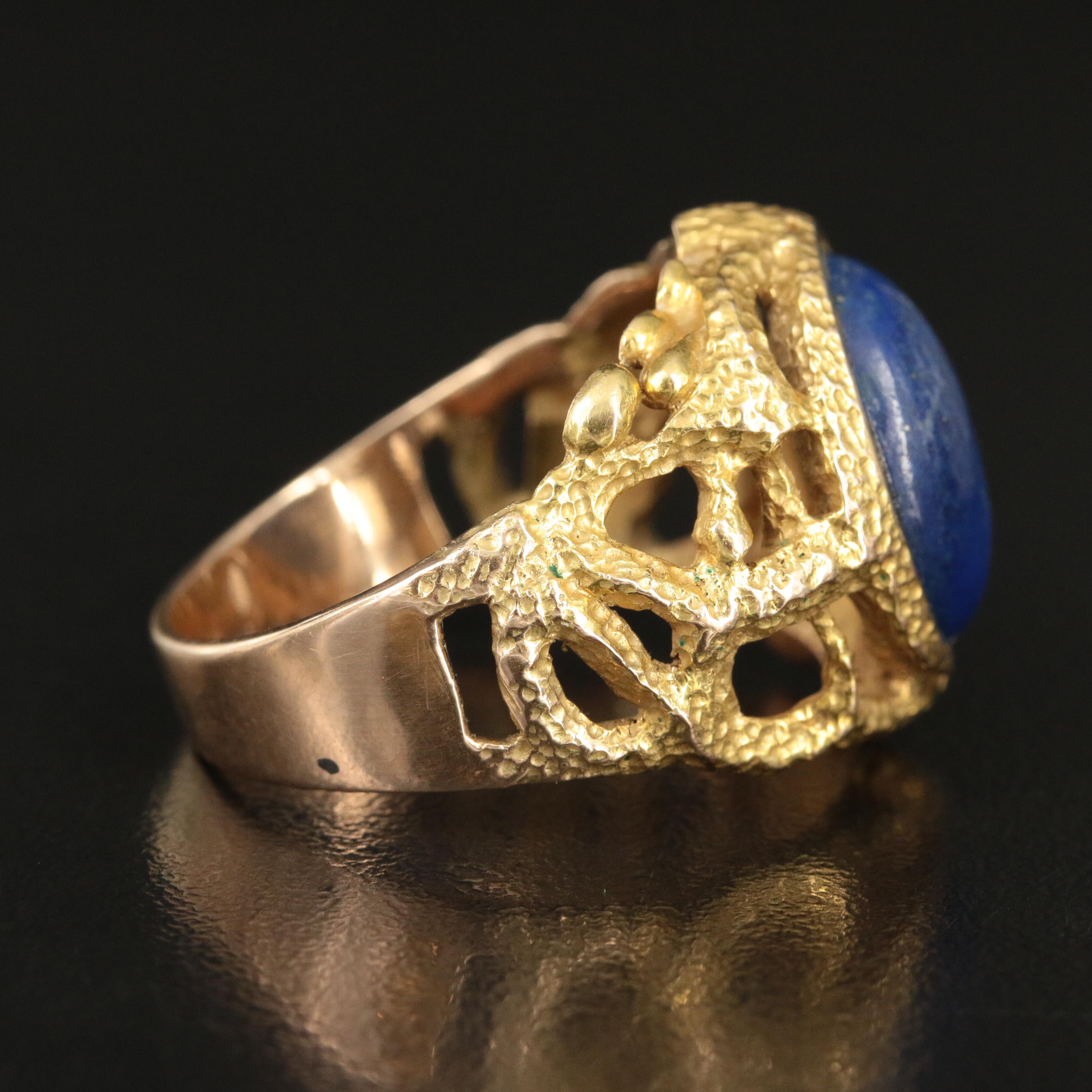 14K Lapis Lazuli Ring
