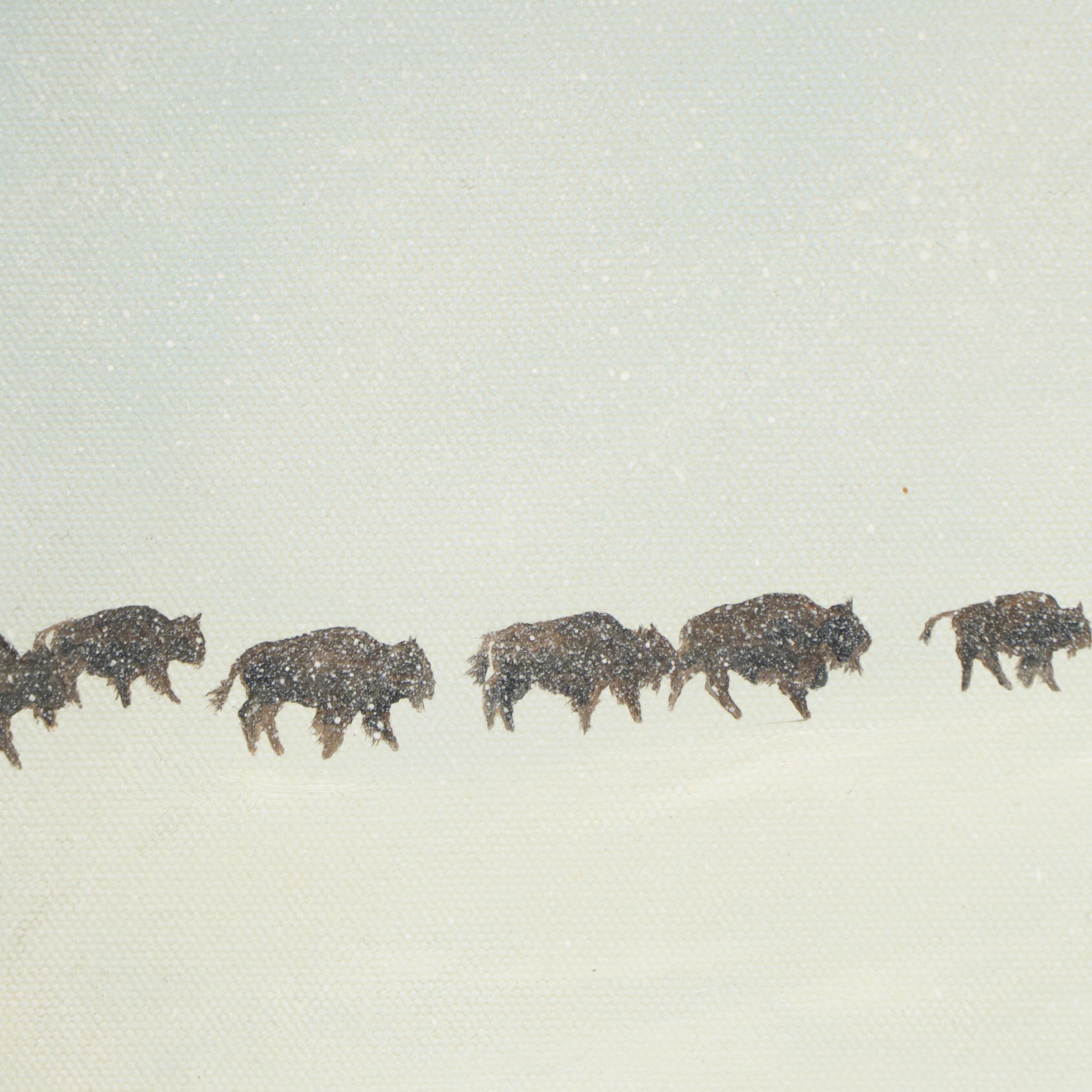 Terry McKee Oil Painting "Bison Migration"