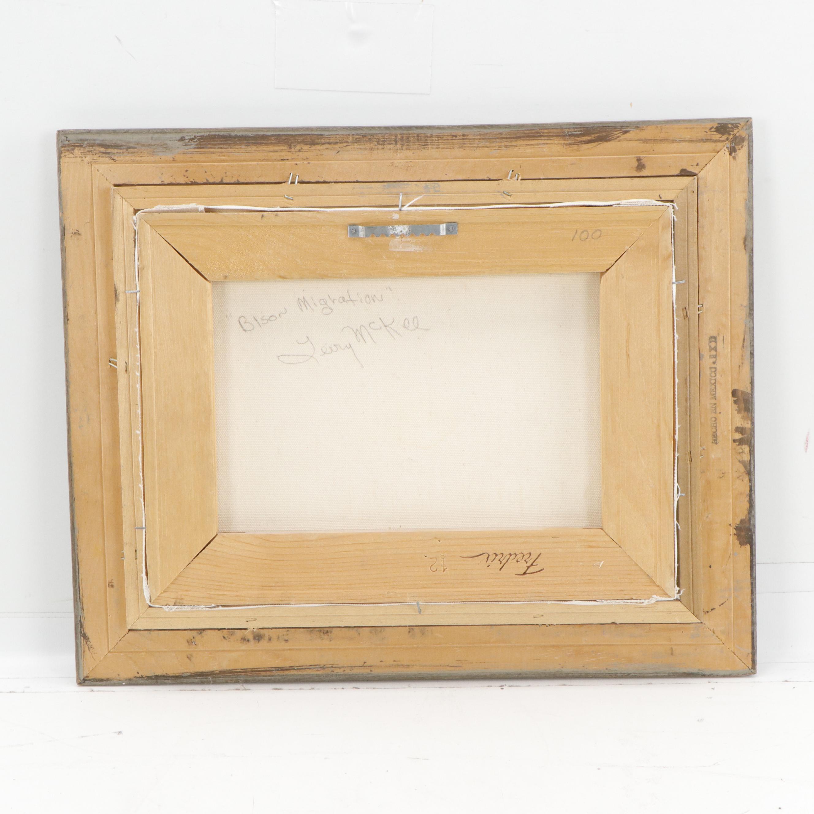 Terry McKee Oil Painting "Bison Migration"