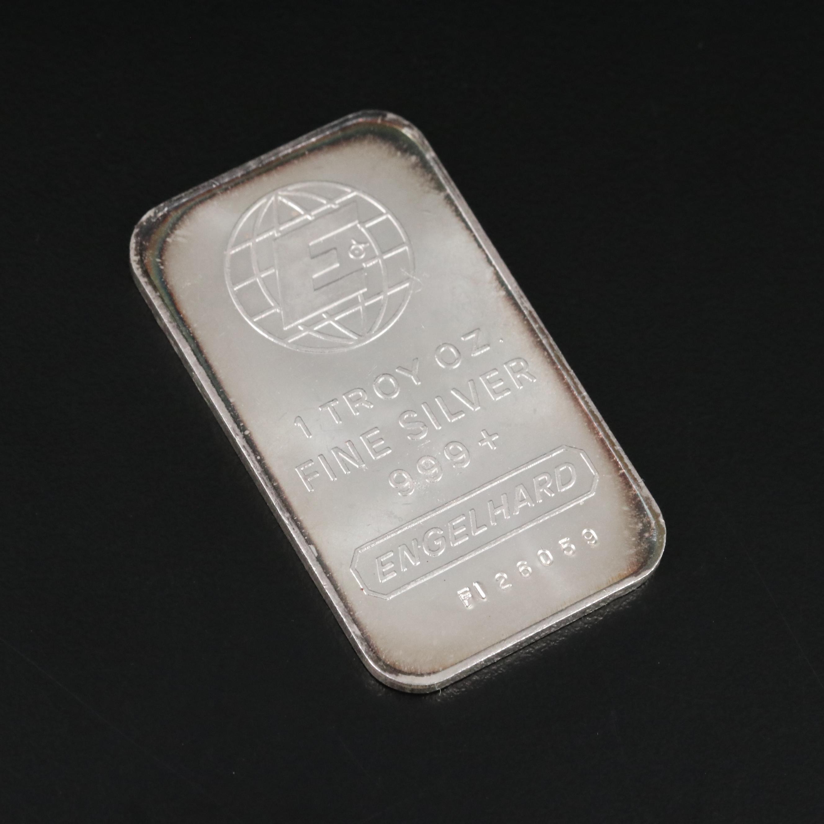 Engelhard 1-Oz Fine Silver Bar