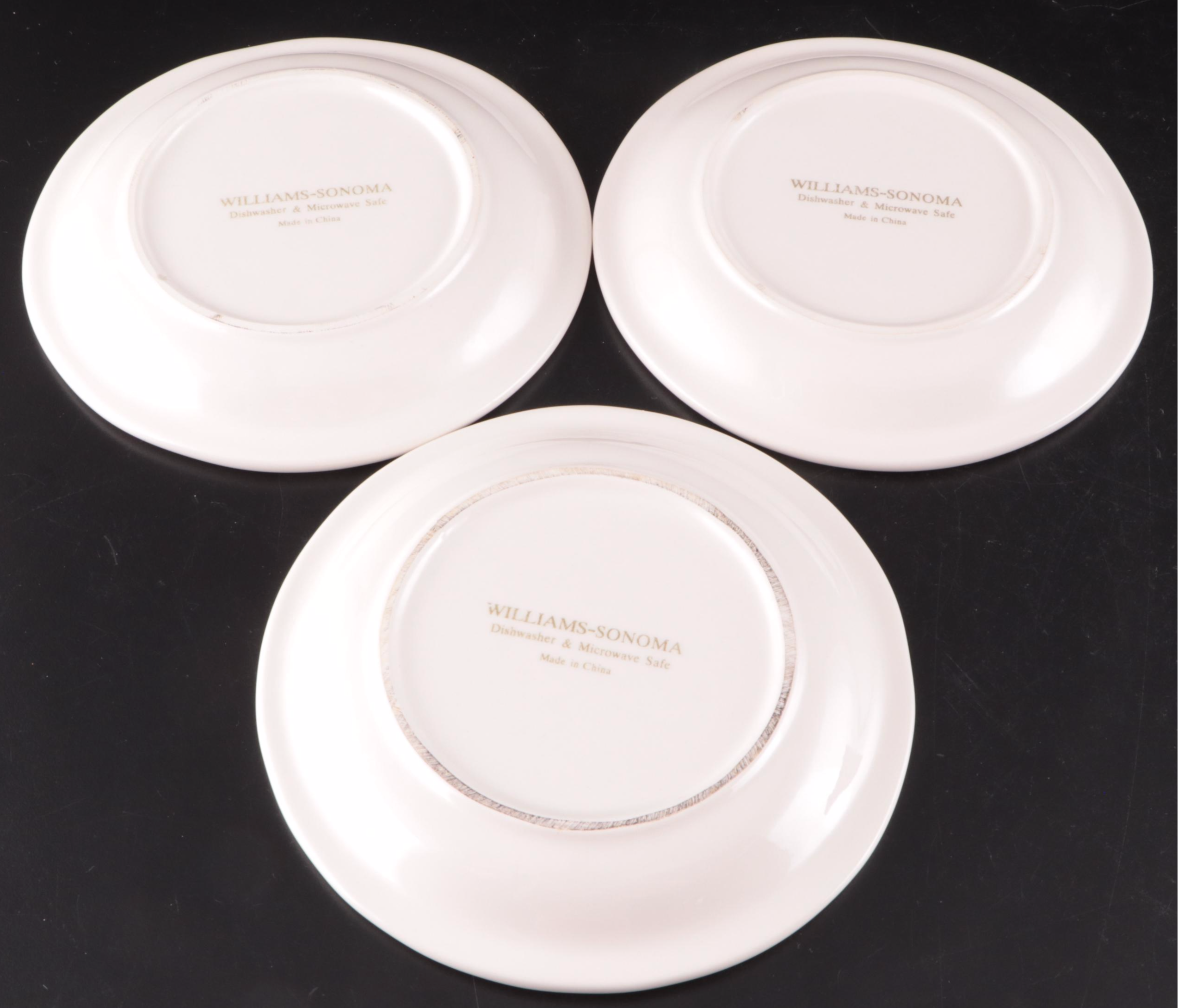 WilliamsSonoma "Wine and Cheese Series" Canape Plates EBTH