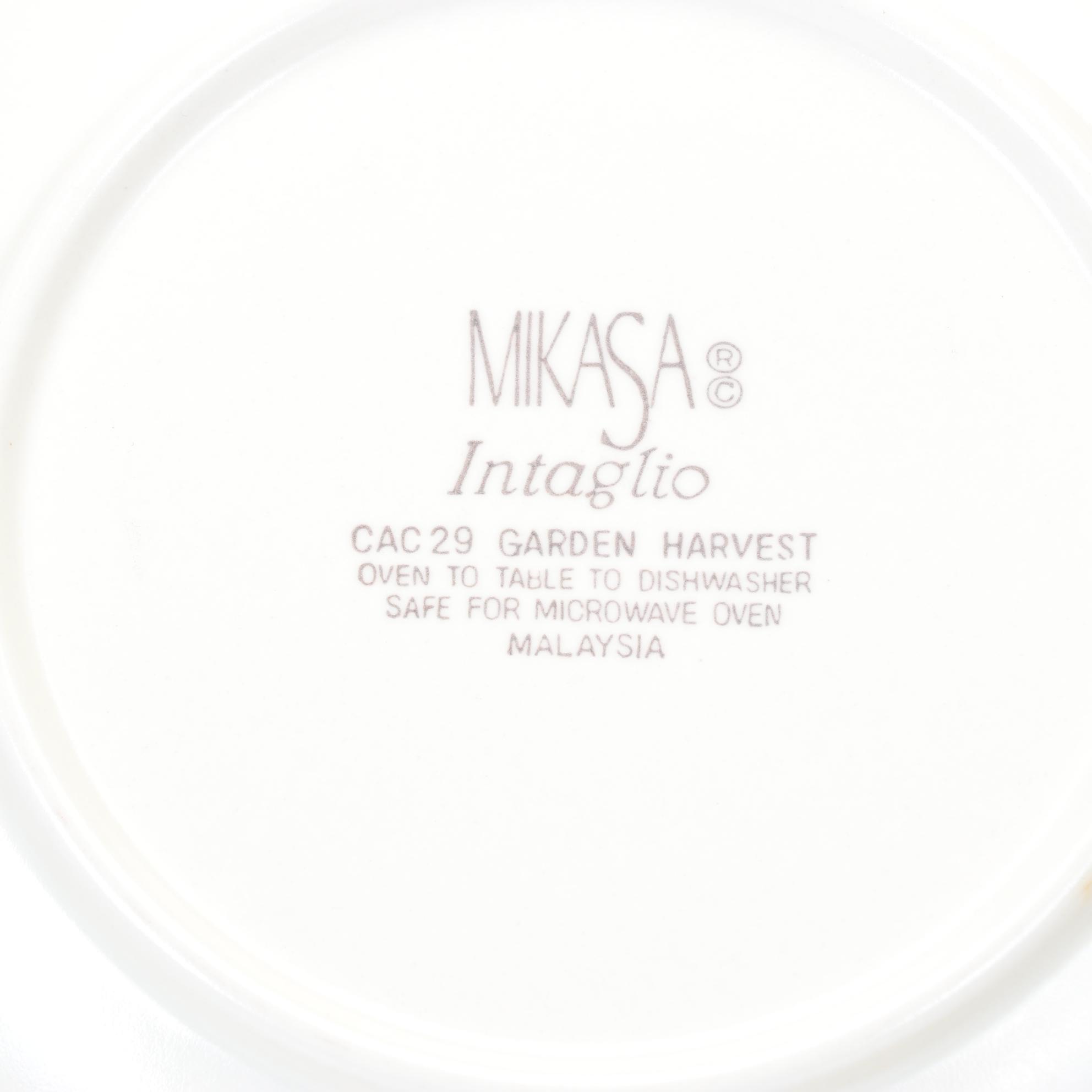 Mikasa "Intaglio" and "Garden Harvest" Dinnerware and Canister Set