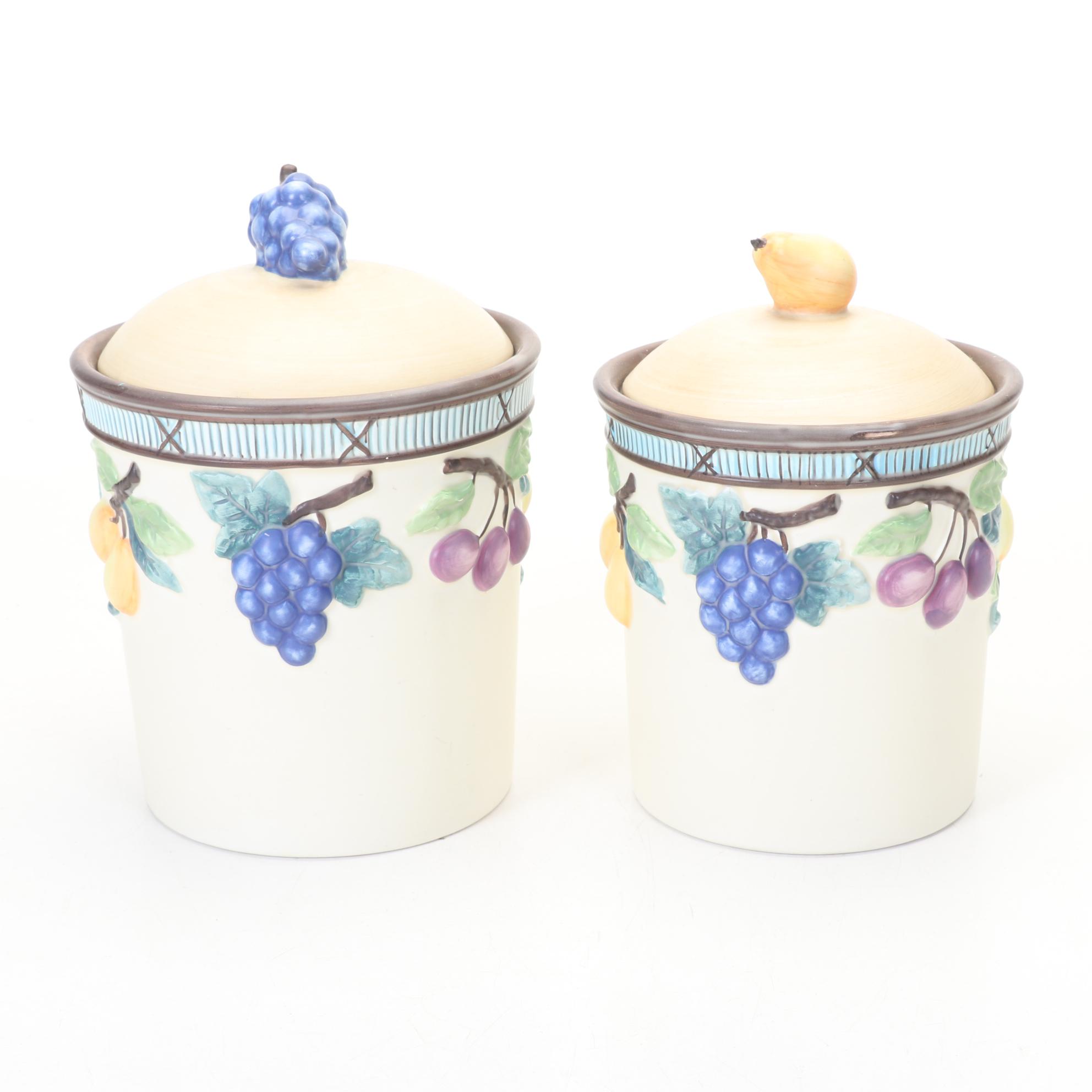 Mikasa "Intaglio" and "Garden Harvest" Dinnerware and Canister Set