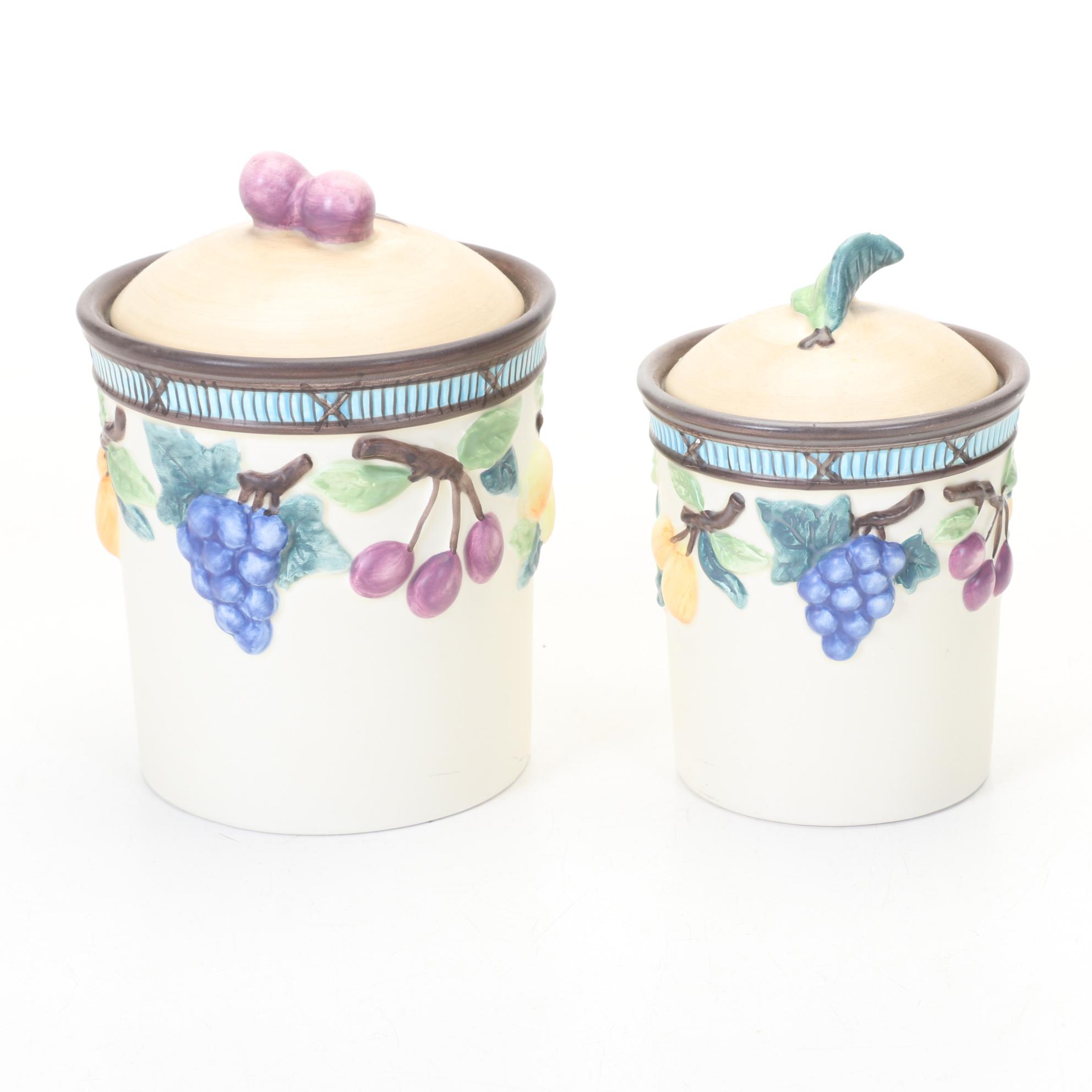 Mikasa "Intaglio" and "Garden Harvest" Dinnerware and Canister Set