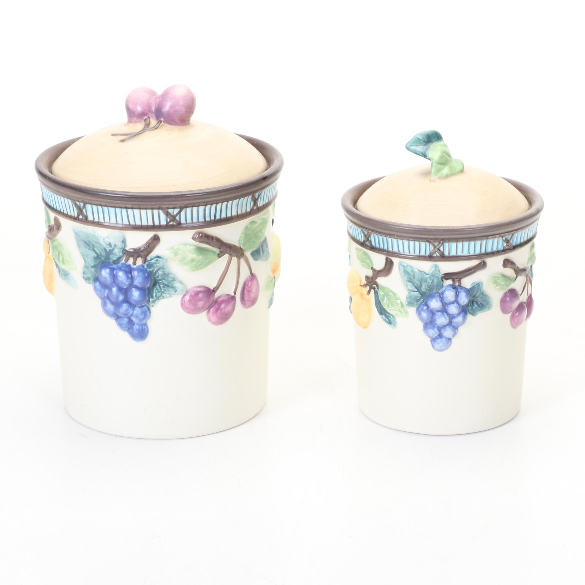 Mikasa "Intaglio" and "Garden Harvest" Dinnerware and Canister Set