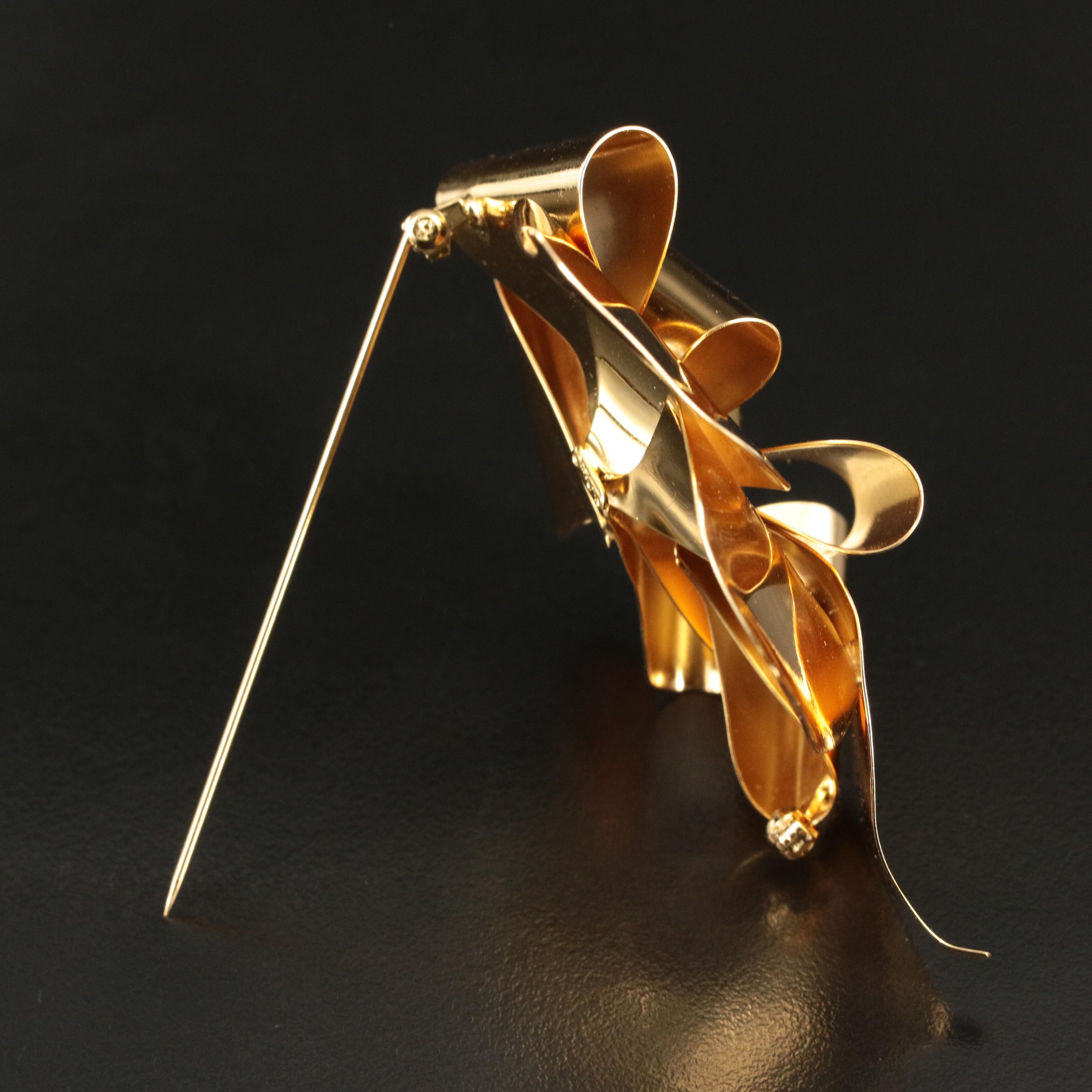 Christian Dior Large Gift Bow Ribbon Brooch