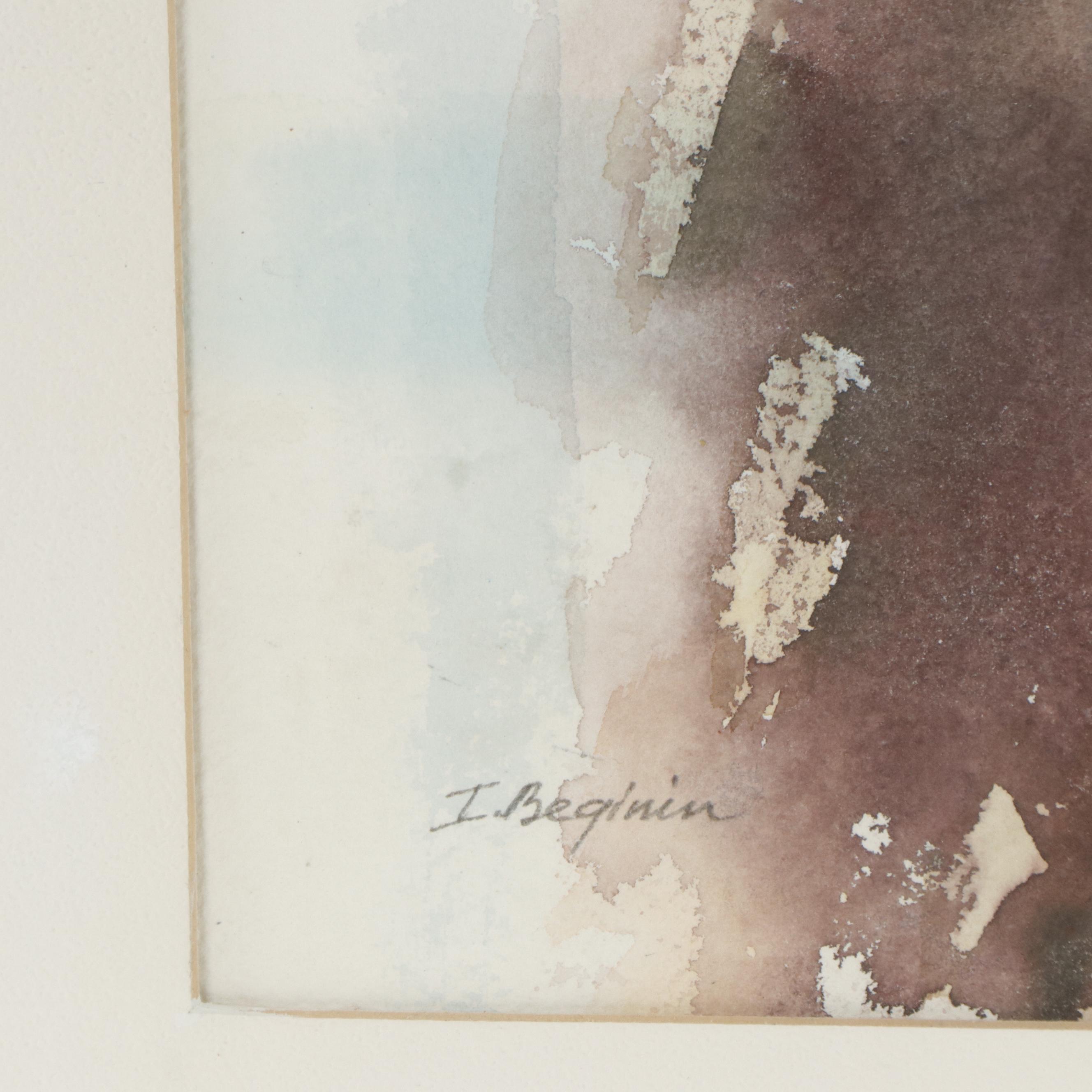 Igor Beginin Abstract Watercolor Painting "Untitled II"