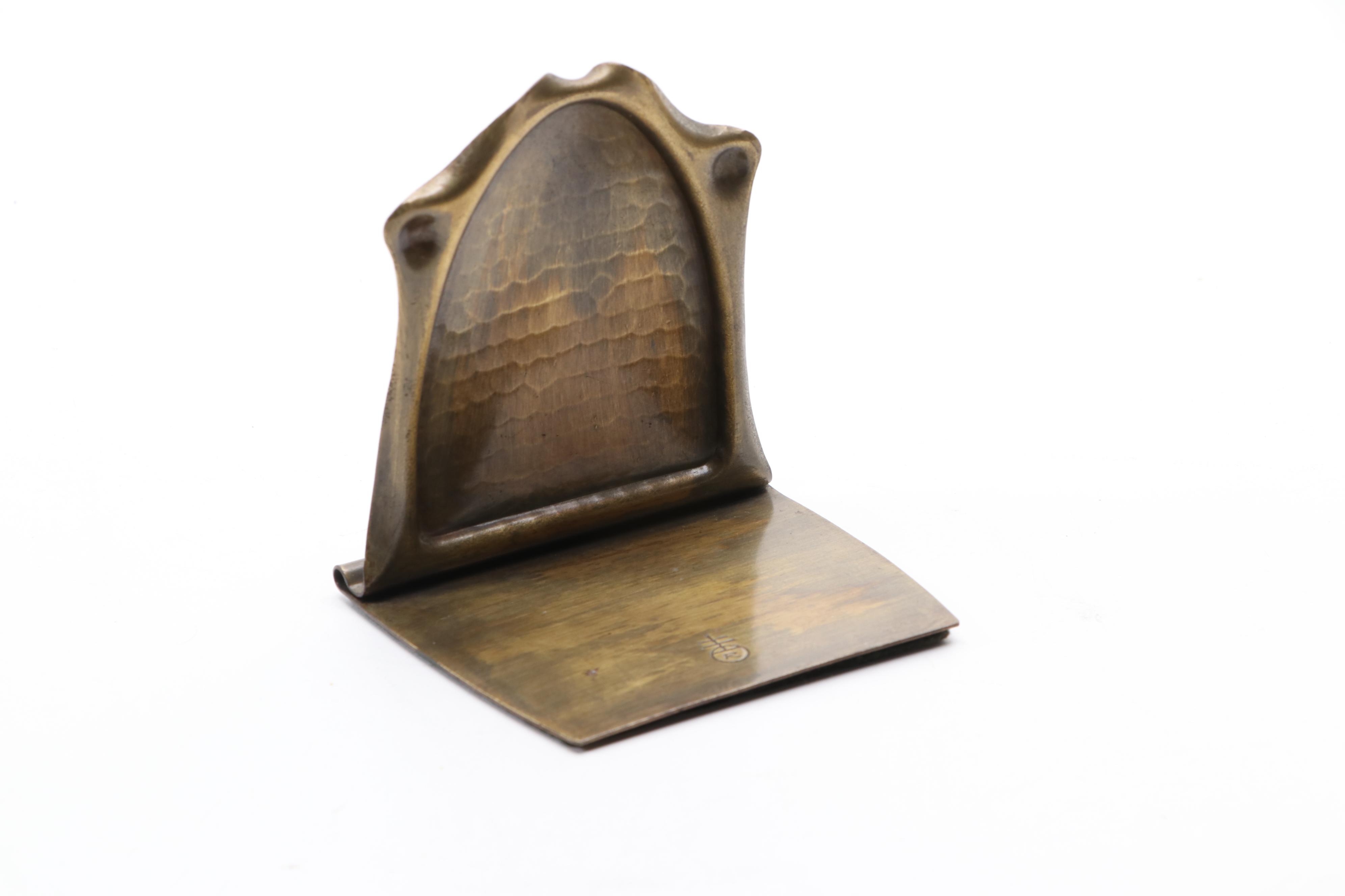Arts and Crafts Roycroft Copper Shop Bronze Bookends, Early 20th C.
