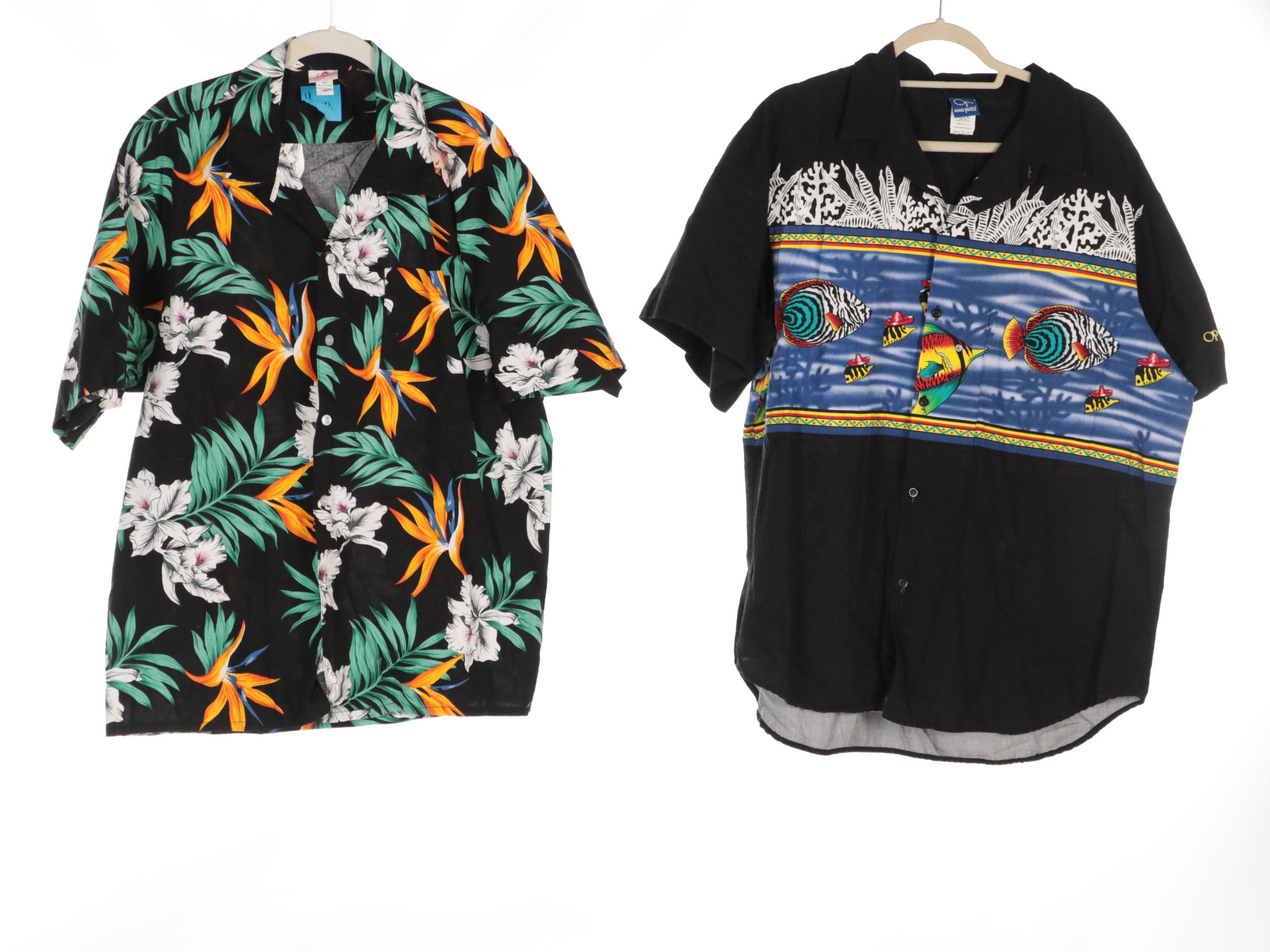 Men's Ky's and Kane Hawaiian Made Aloha Shirts and Other Camp Shirts