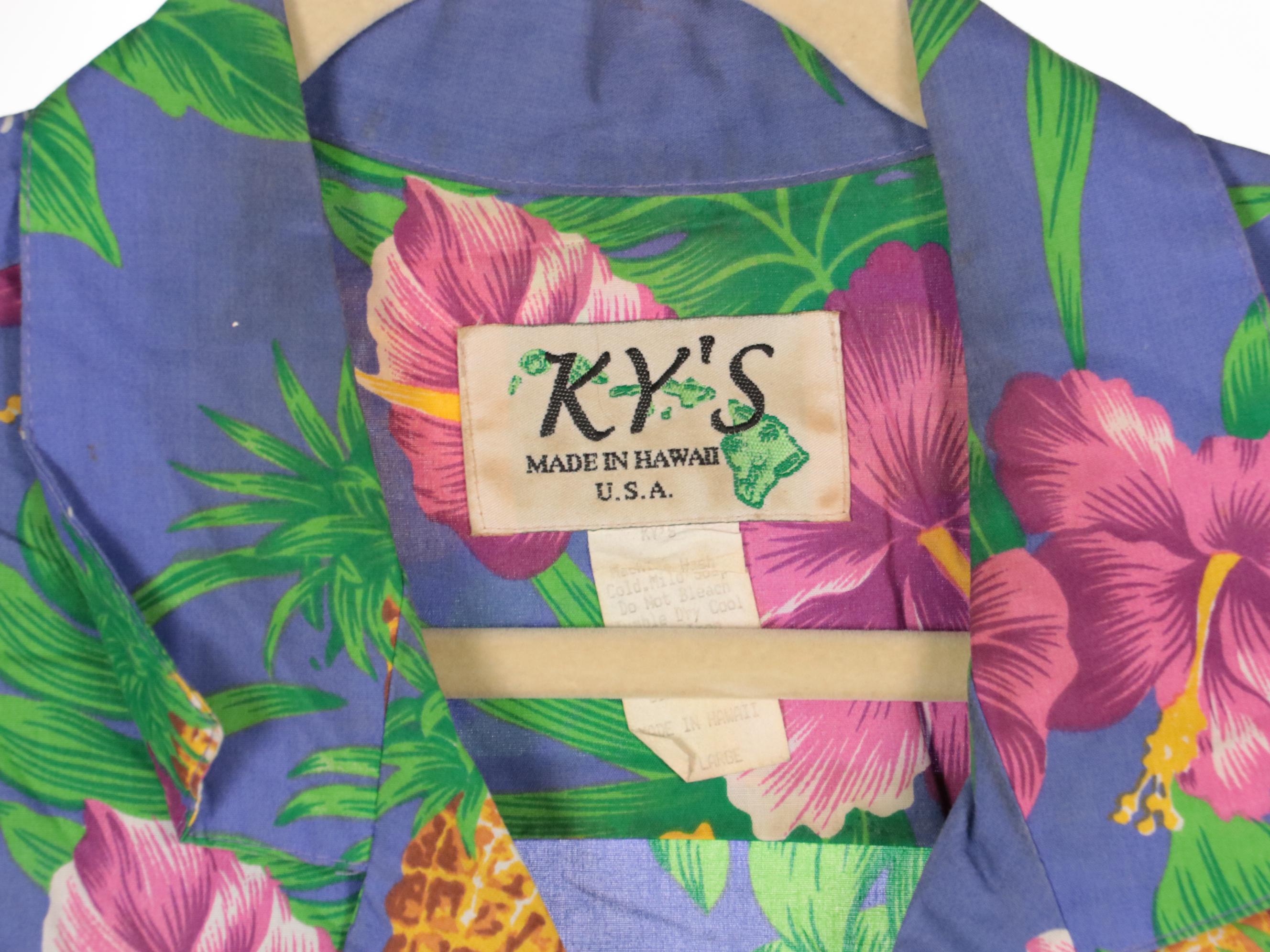 Men's Ky's and Kane Hawaiian Made Aloha Shirts and Other Camp Shirts