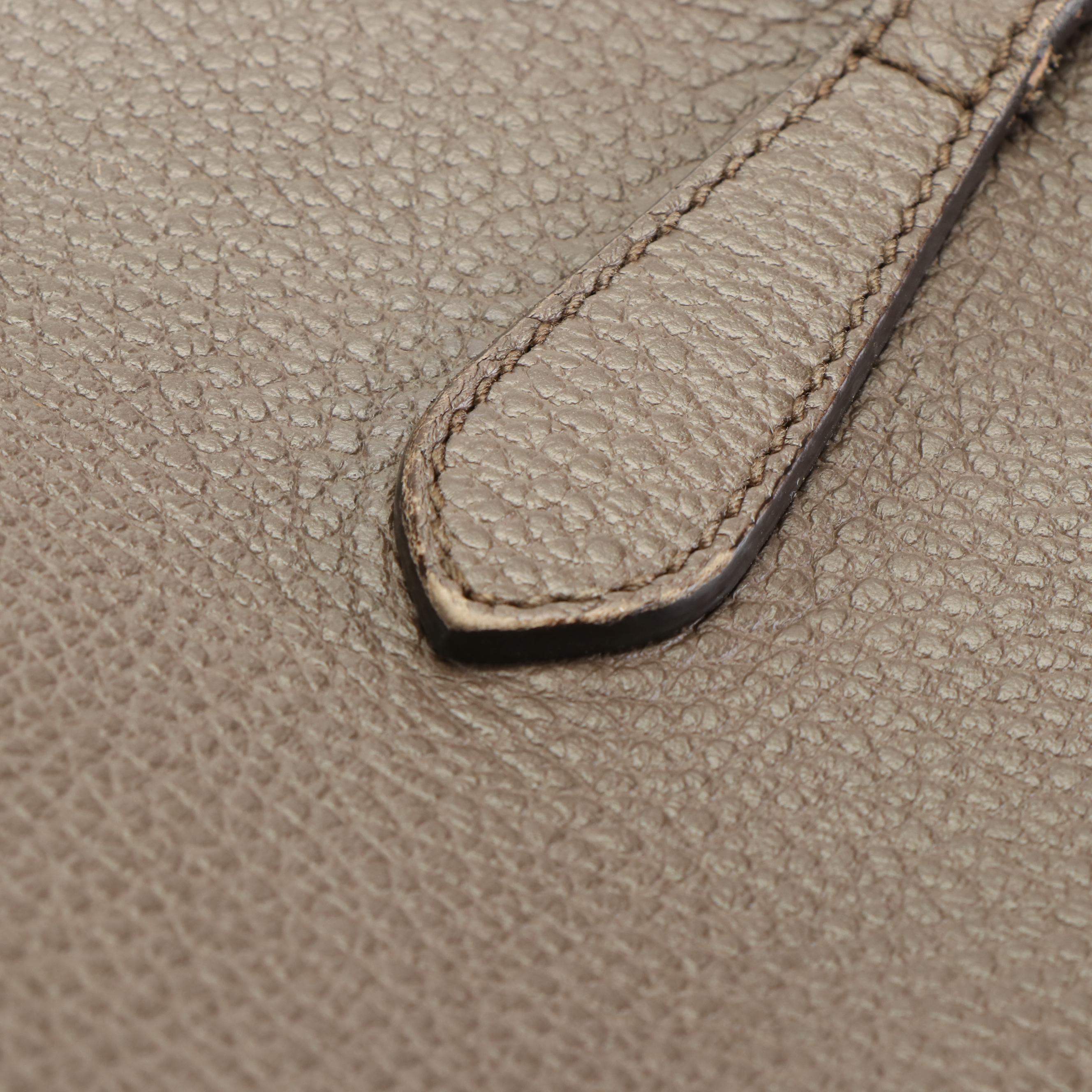 Gucci Swing Tote in Brown Grained Leather