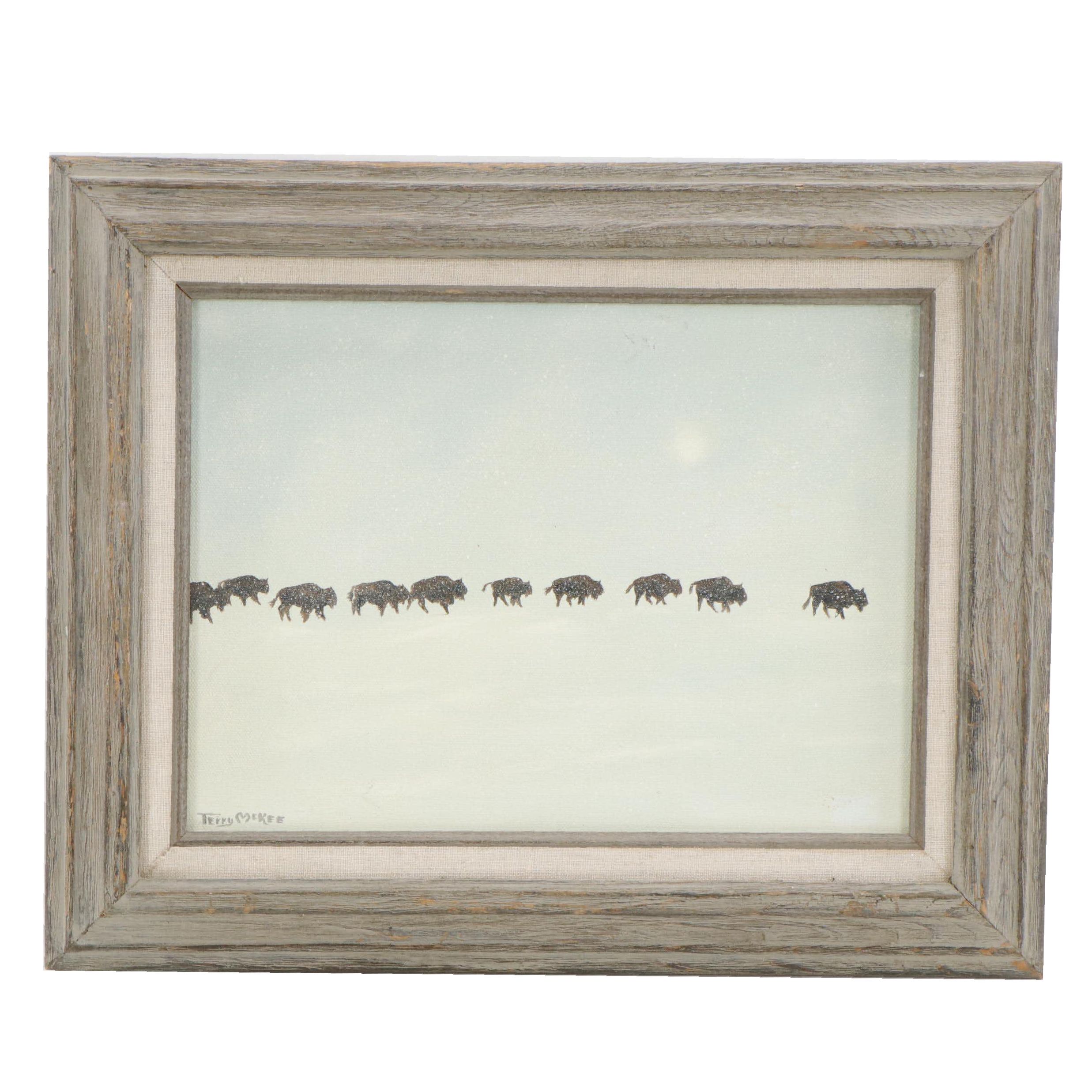 Terry McKee Oil Painting "Bison Migration"