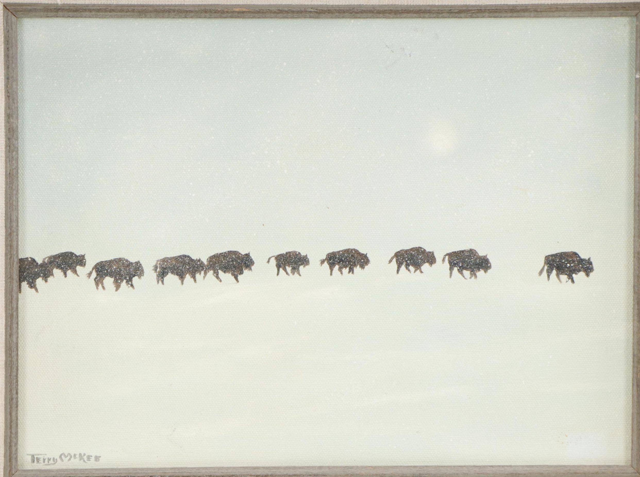 Terry McKee Oil Painting "Bison Migration"