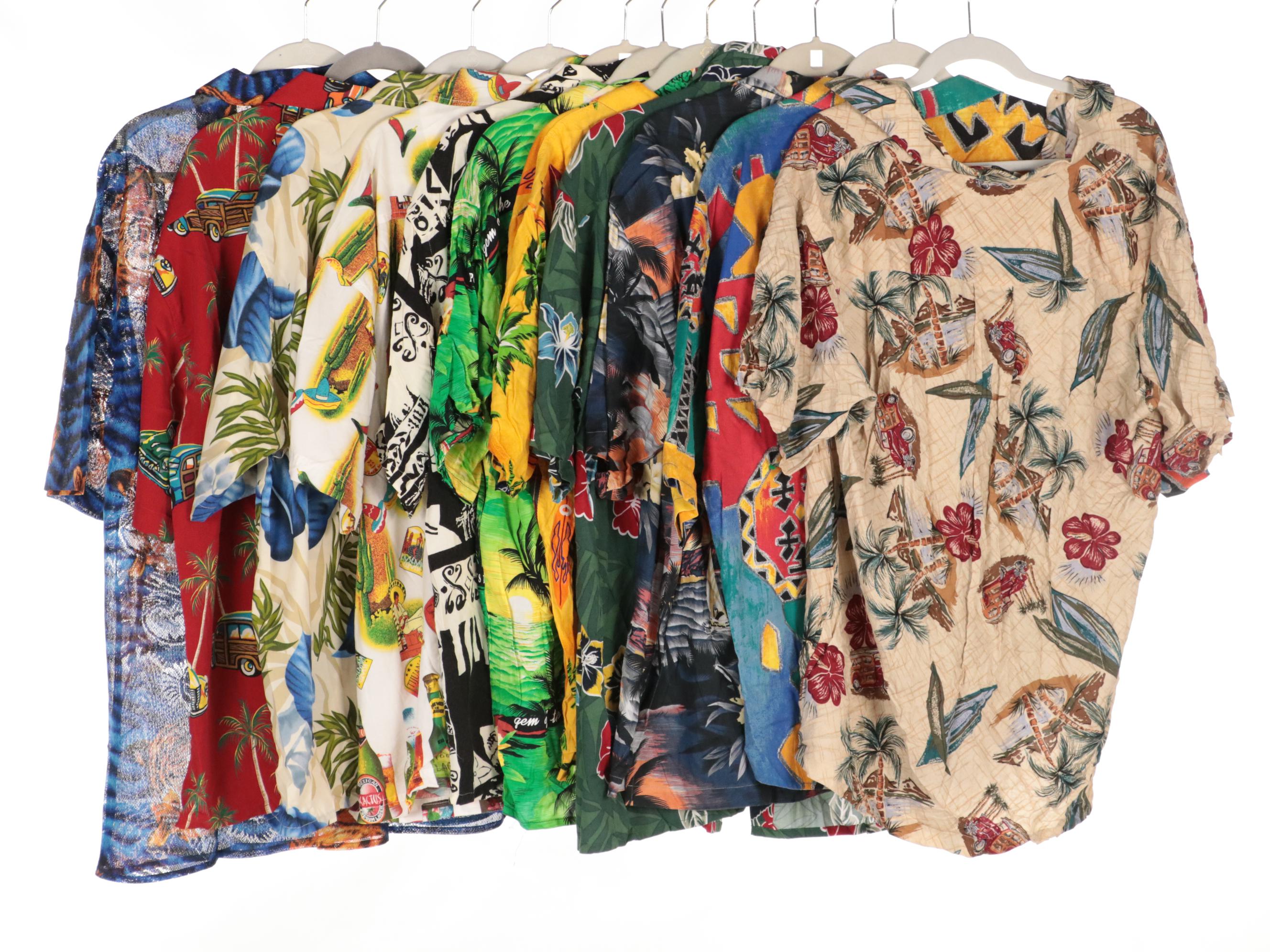 Men's Printed Button-Up Shirts