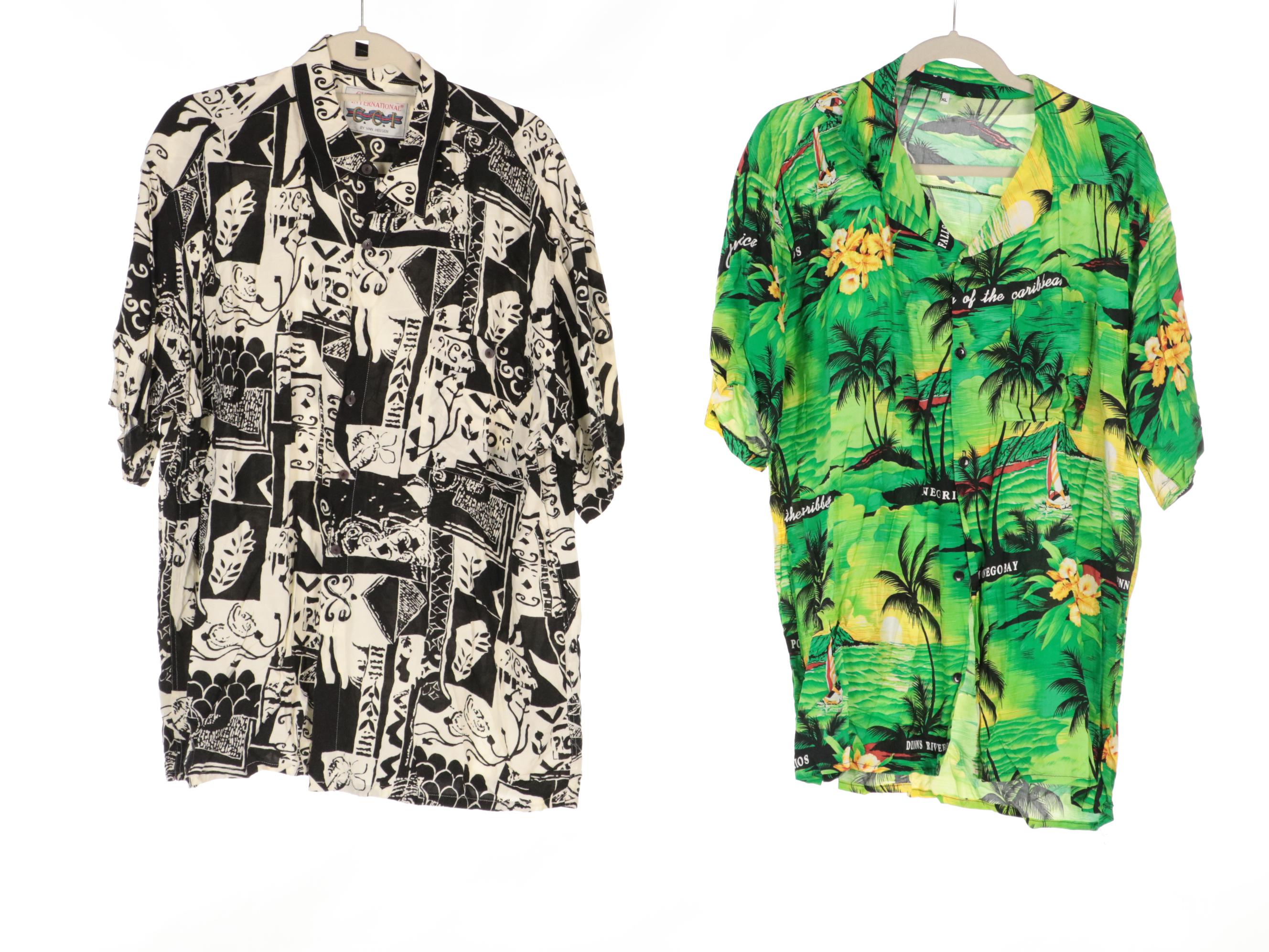 Men's Printed Button-Up Shirts