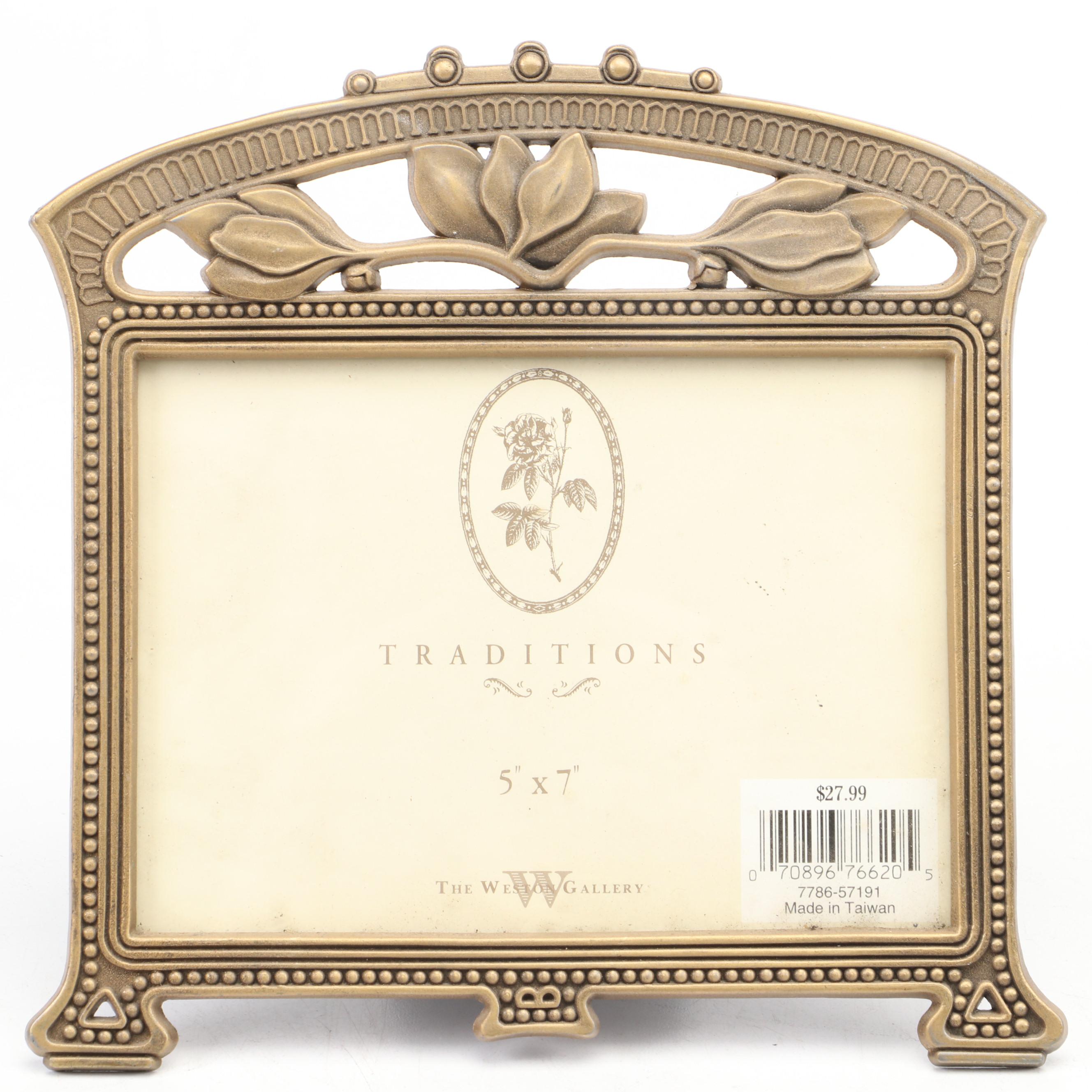 Weston Gallery Floral Motif Metal Frame with More Tabletop Frames