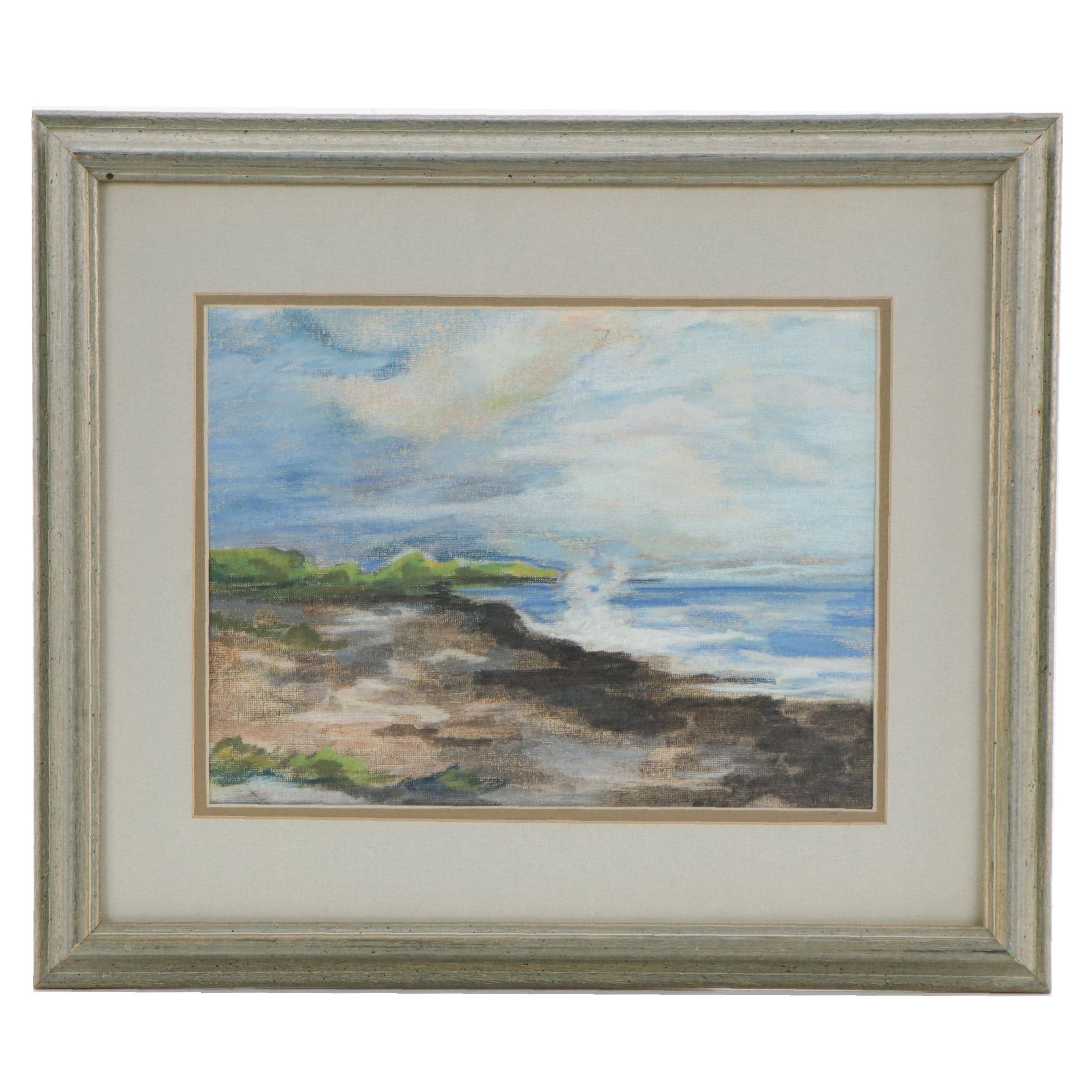 Abstract Pastel Landscape Drawing