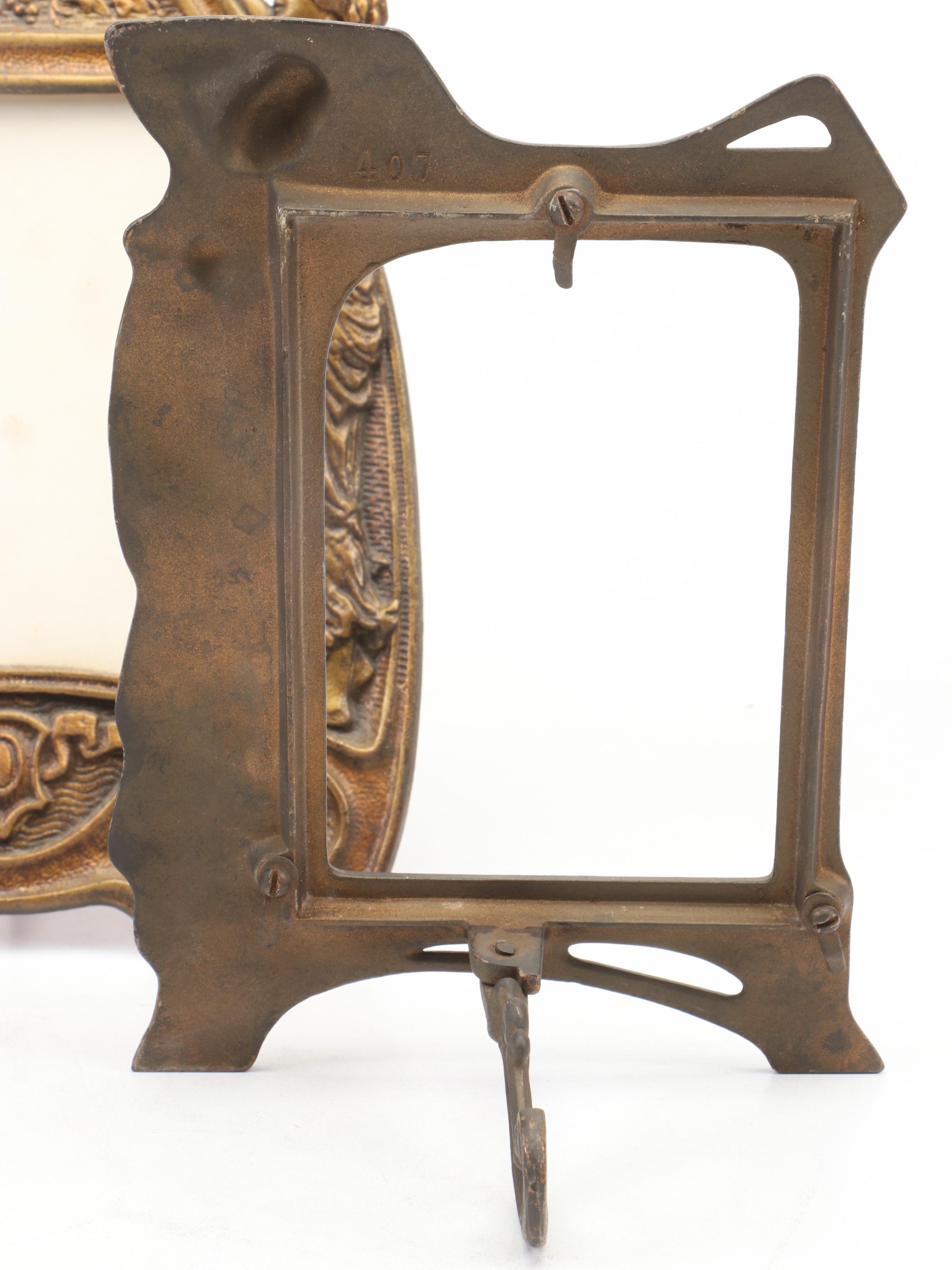 Art Nouveau Metal Tabletop Frames and Other Tabletop Decor, Early 20th