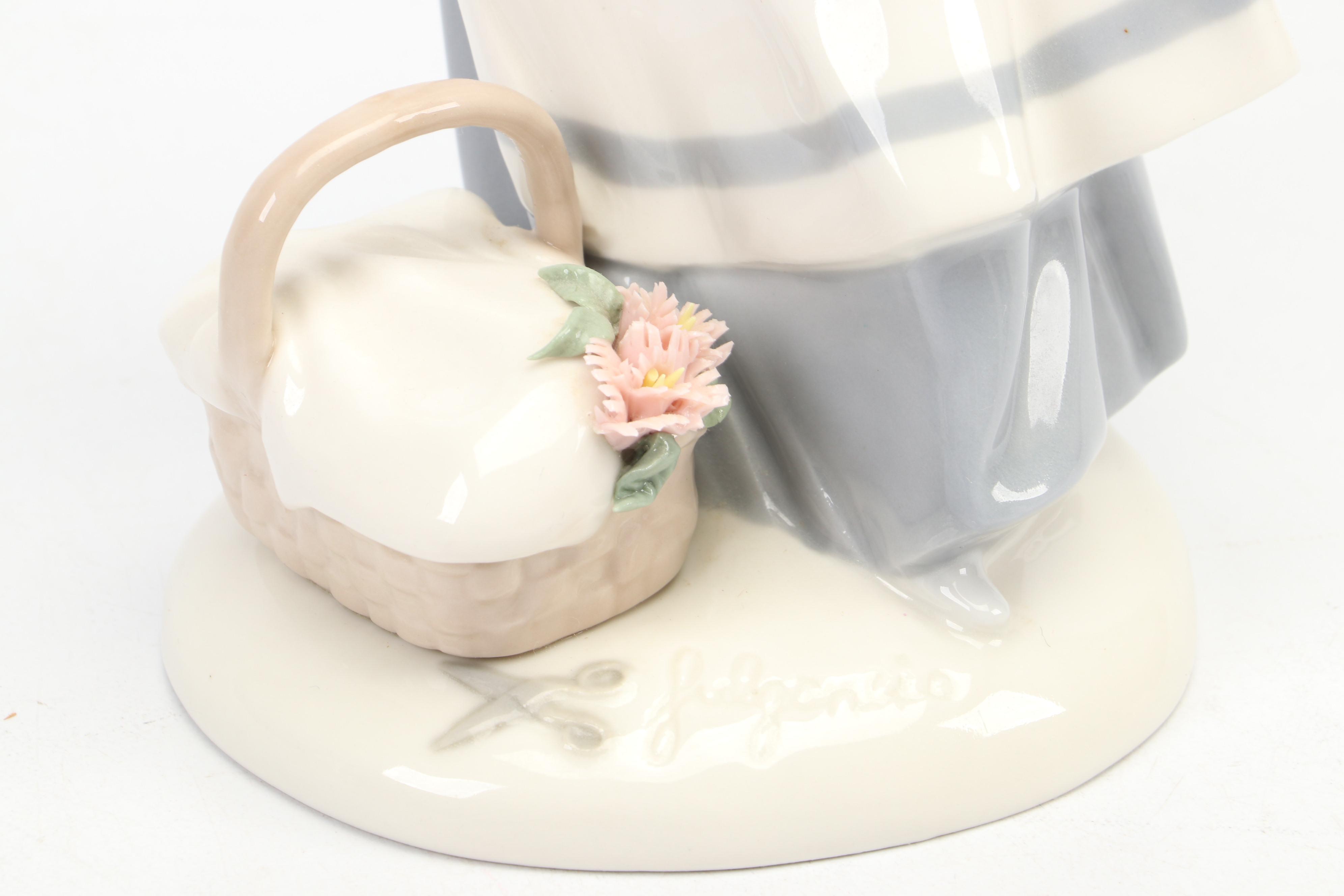 Franklin Mint Limited Edition "Cecilia the Carnation Maiden" Porcelain Figurine