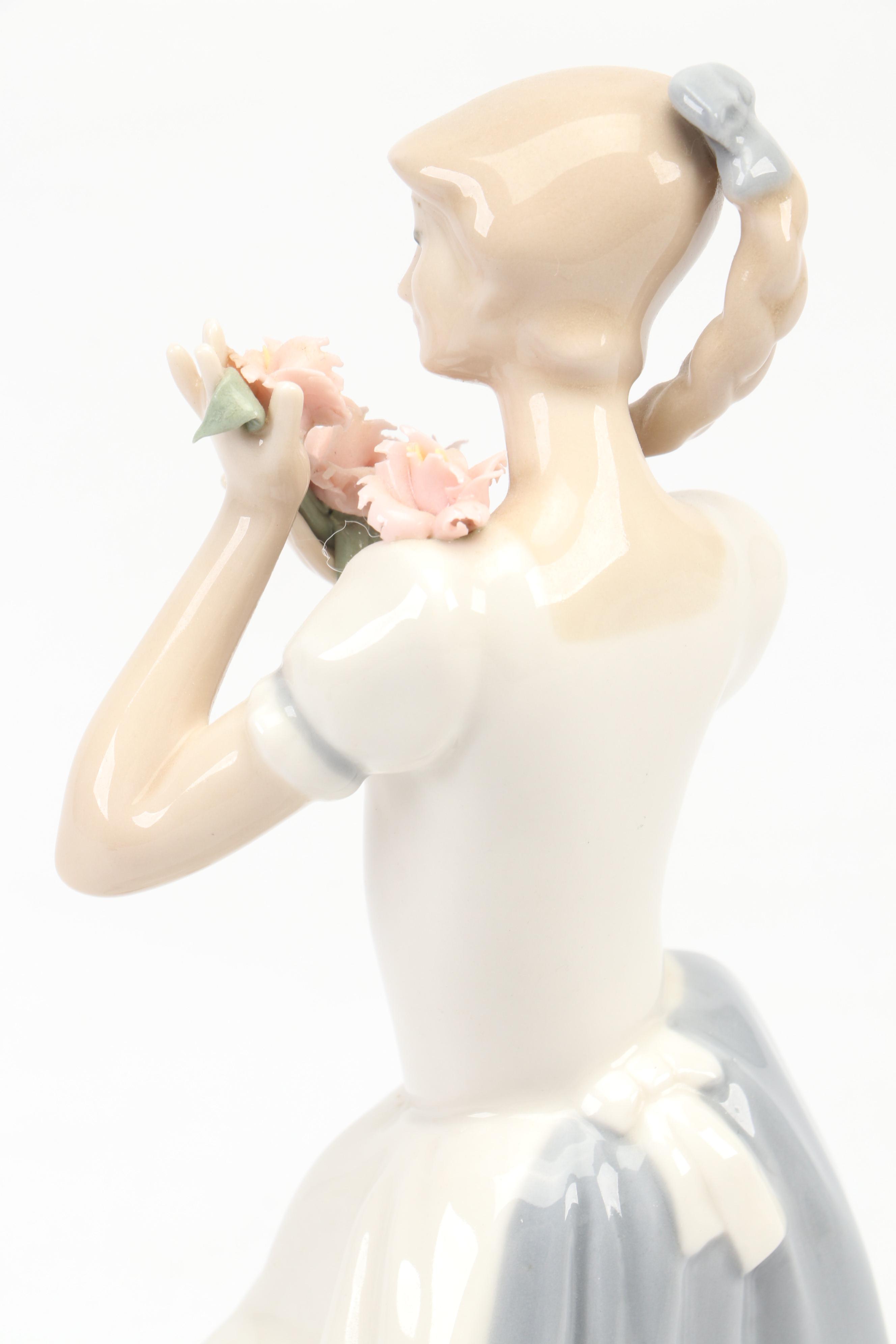 Franklin Mint Limited Edition "Cecilia the Carnation Maiden" Porcelain Figurine