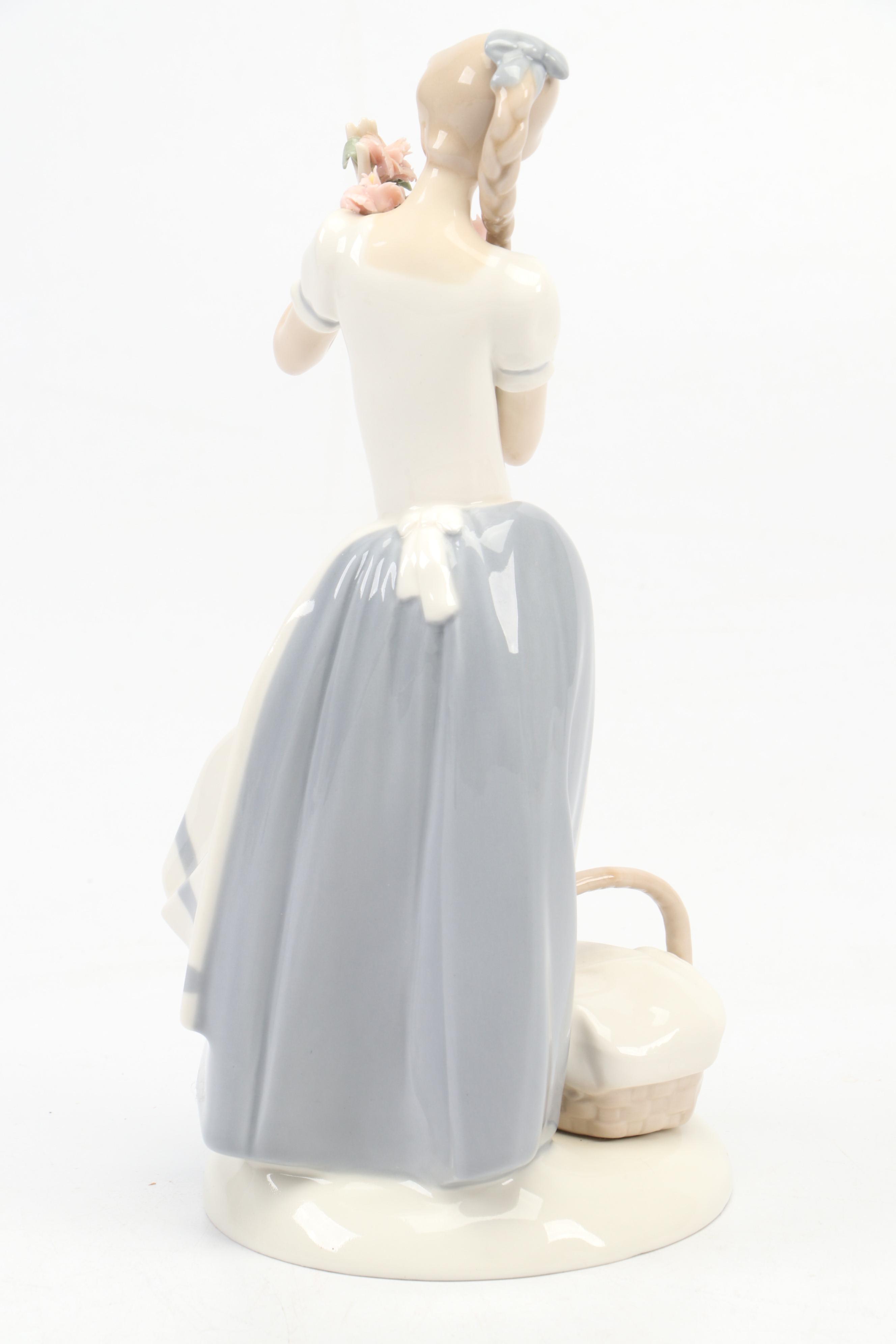 Franklin Mint Limited Edition "Cecilia the Carnation Maiden" Porcelain Figurine