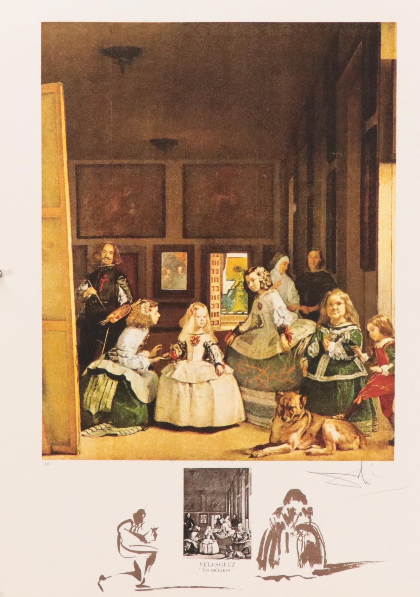 Salvador Dalí Lithograph "Velasquez: 'les menines,'" 1974