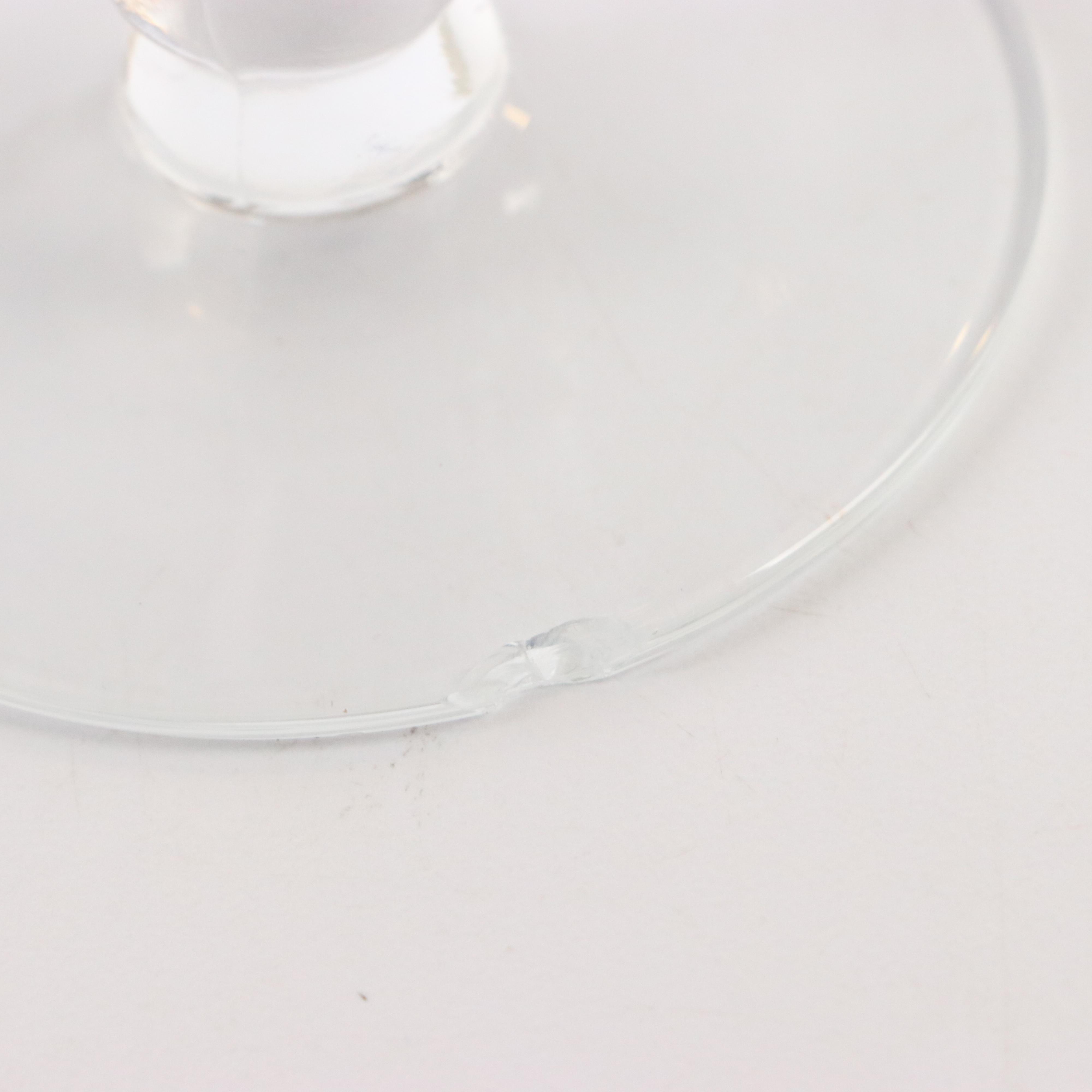 Morgantown "Golf Ball Cobalt Blue" Crystal Stemware