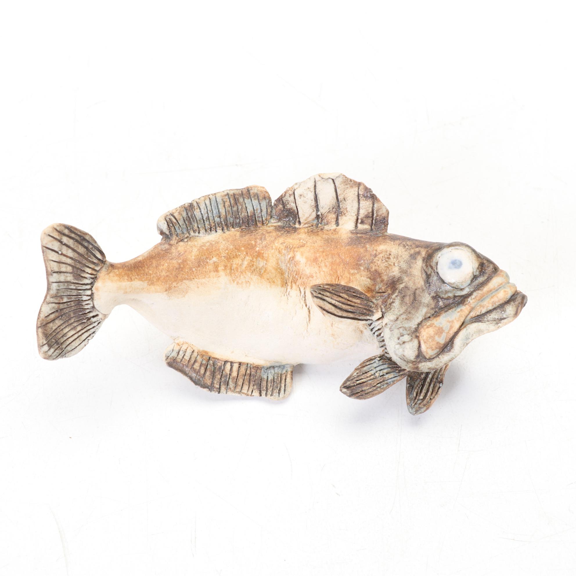 Five Aggie Zed Ceramic Sculpture "Fish"