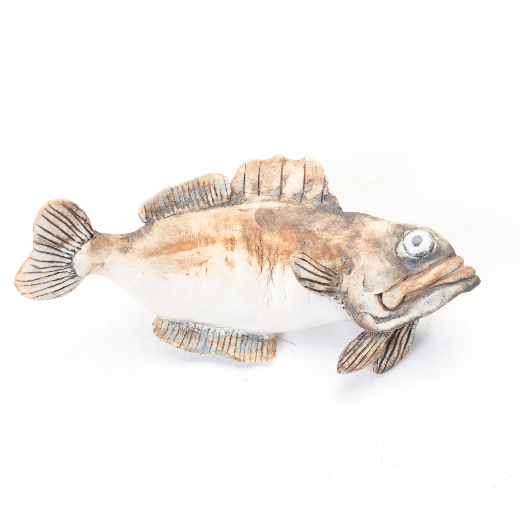 Five Aggie Zed Ceramic Sculpture "Fish"