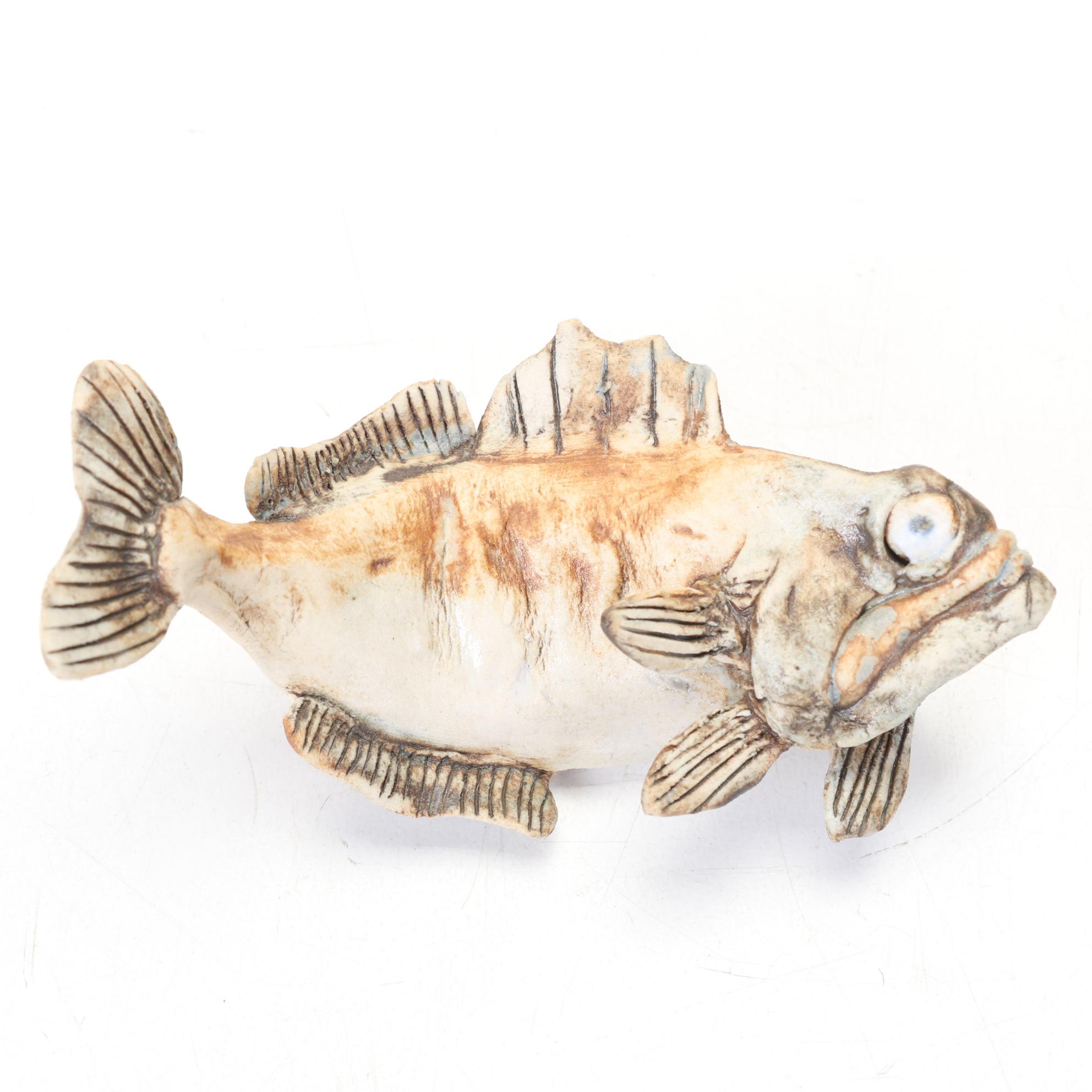 Five Aggie Zed Ceramic Sculpture "Fish"