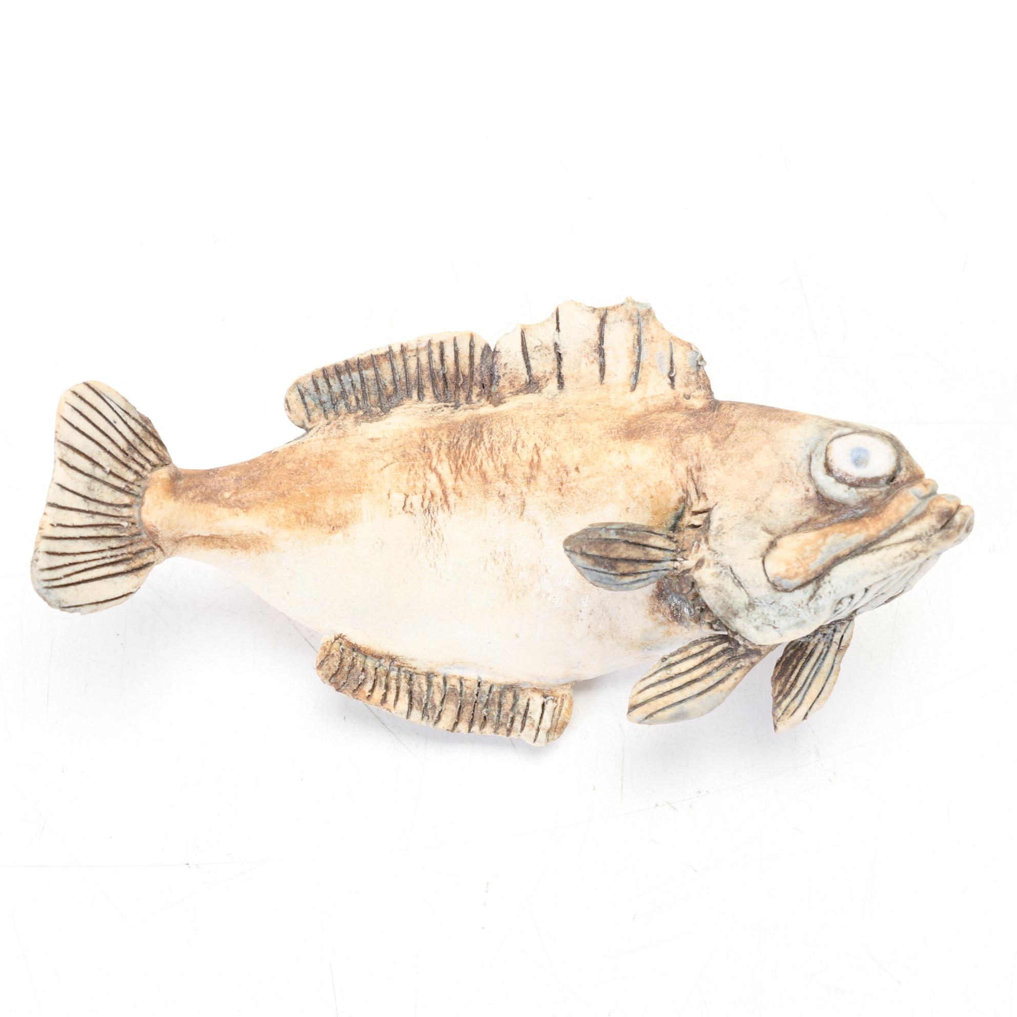 Five Aggie Zed Ceramic Sculpture "Fish"