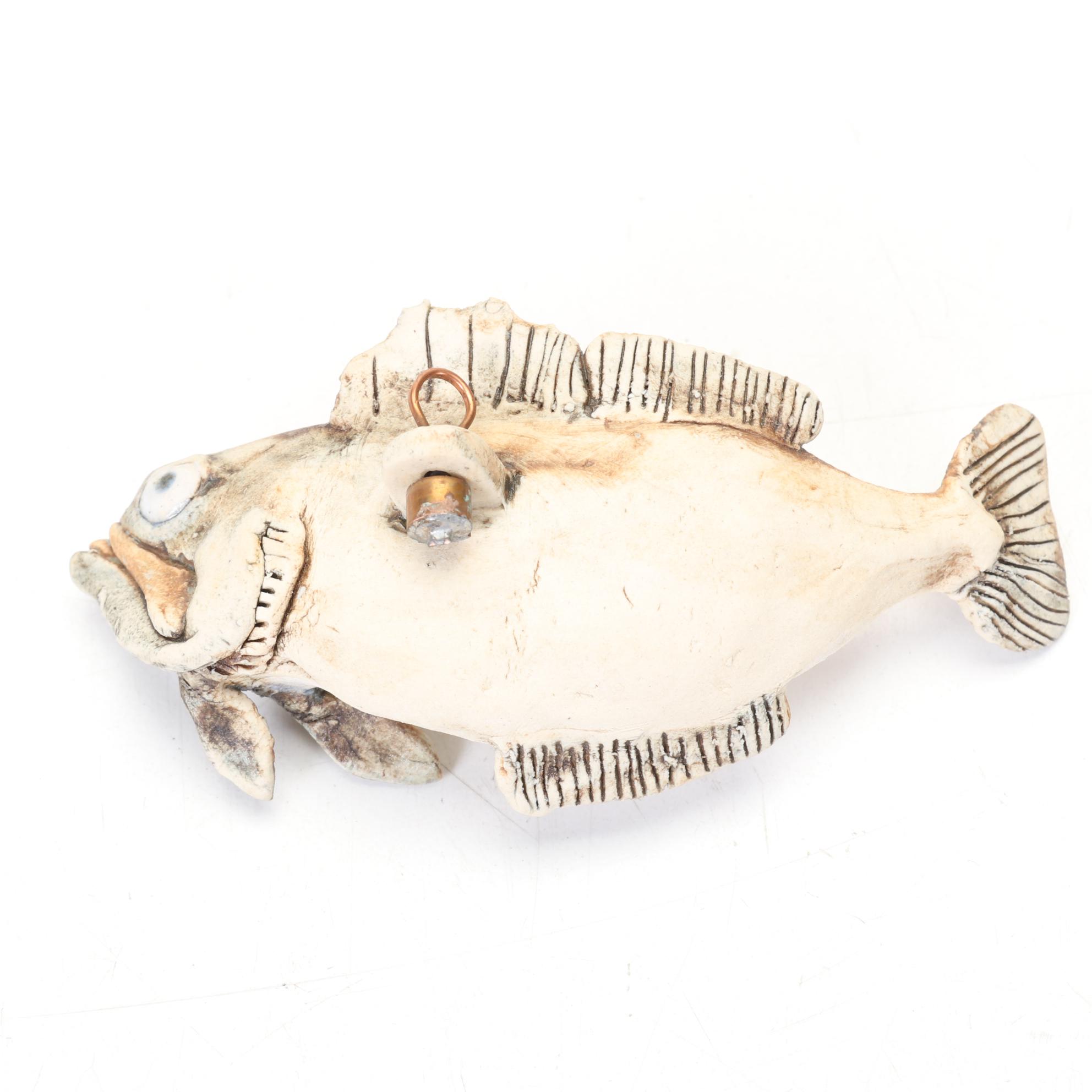Five Aggie Zed Ceramic Sculpture "Fish"