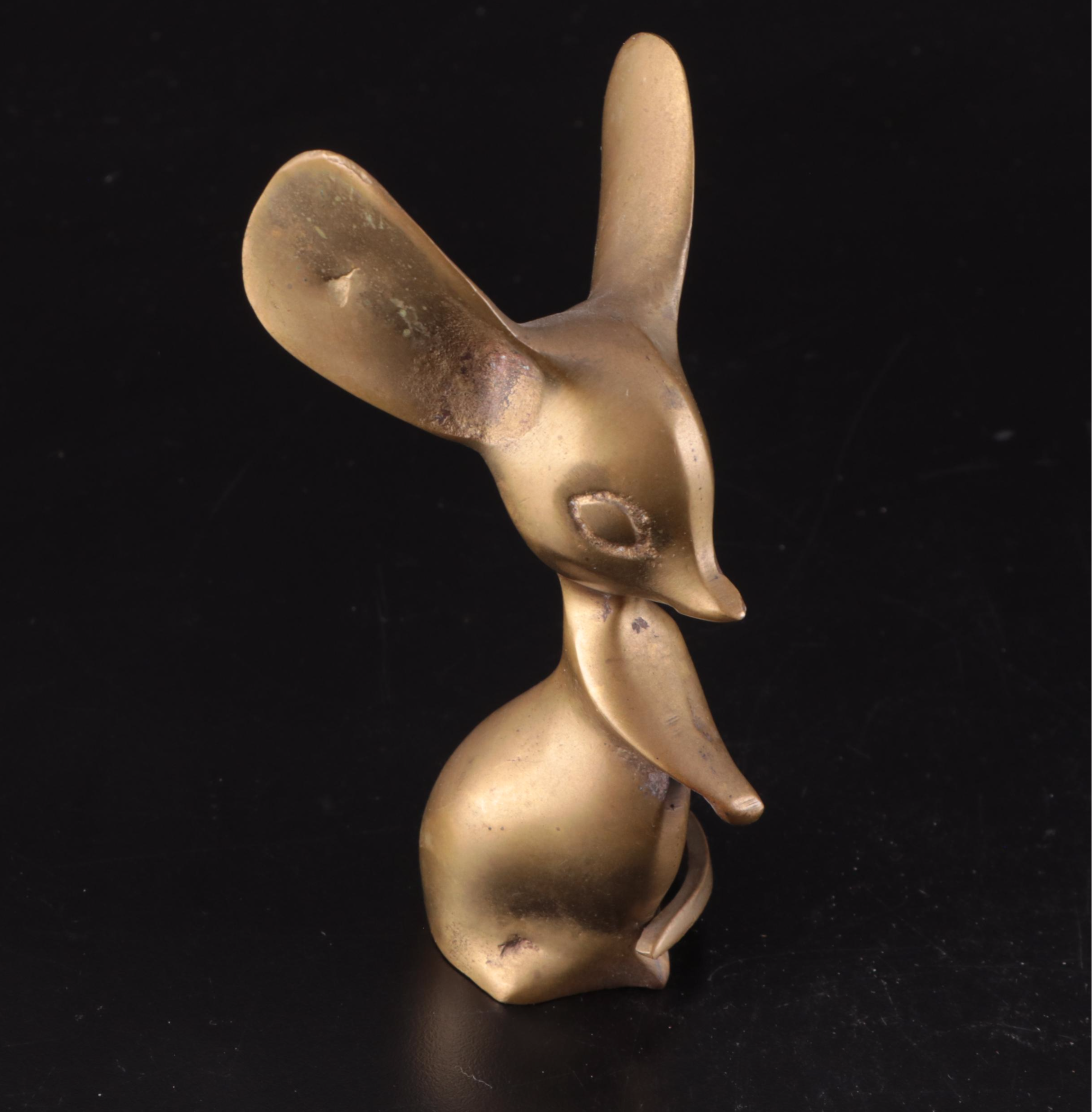 Cast Brass Mouse, Swan, Ibex, Moose and More Figurines