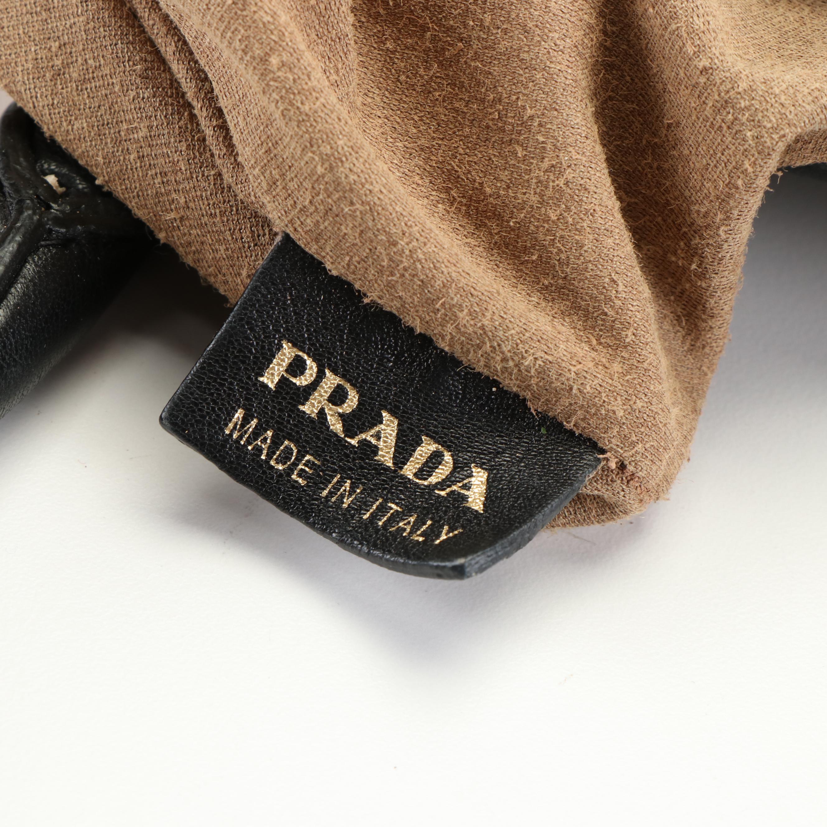 Prada Satchel in Black Vitello Daino Leather