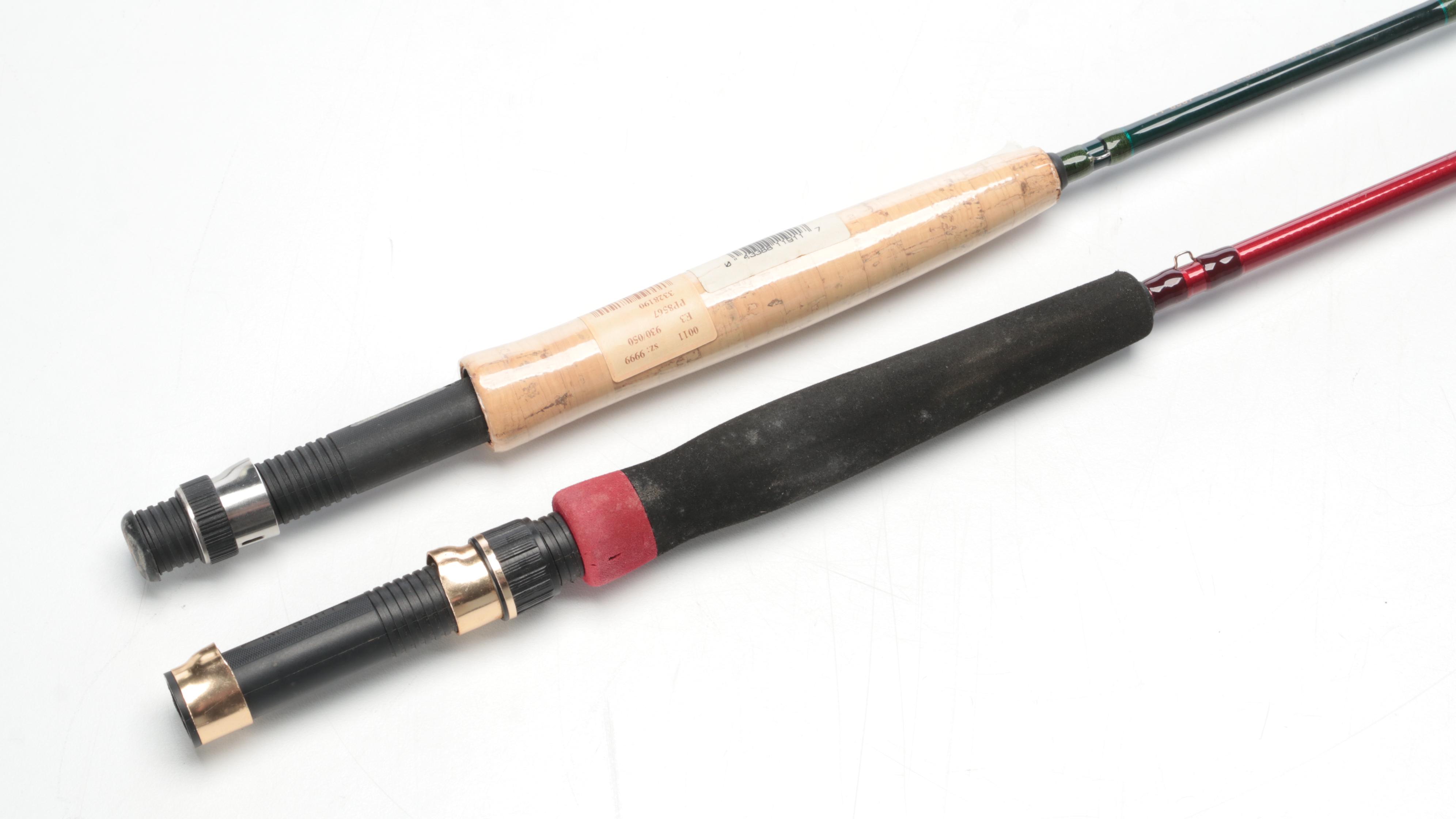 Cabela's "Three Forks" and Other Fly Fishing Rods with Cases