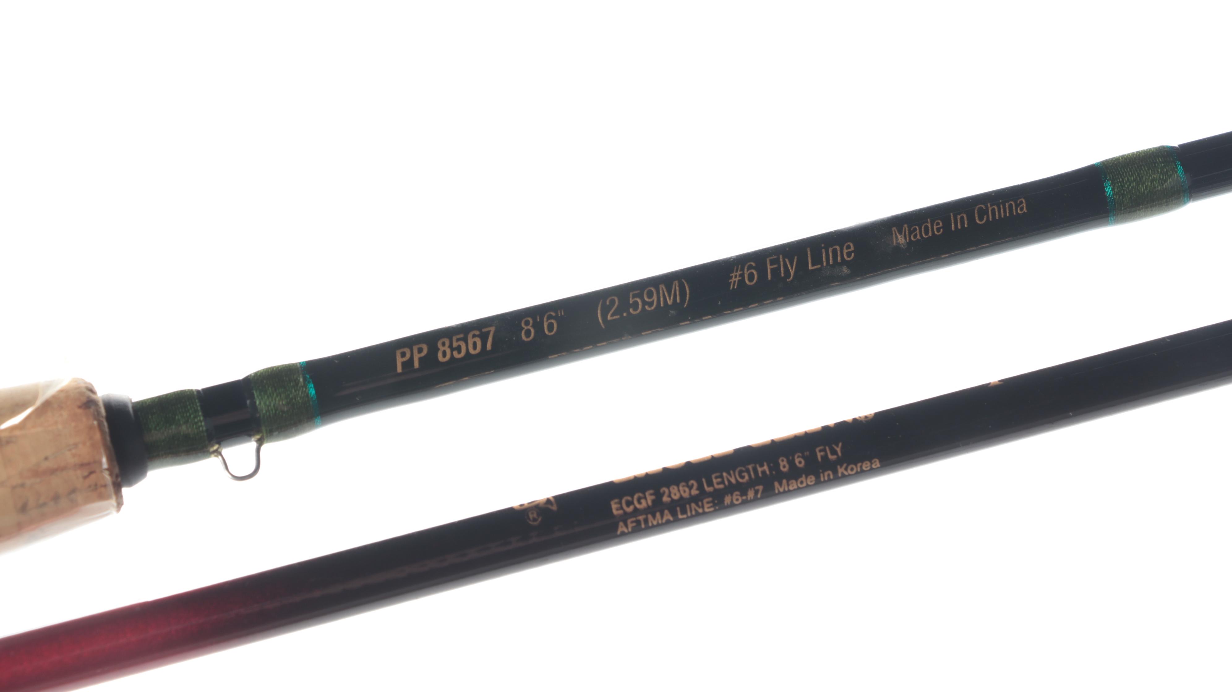 Cabela's "Three Forks" and Other Fly Fishing Rods with Cases