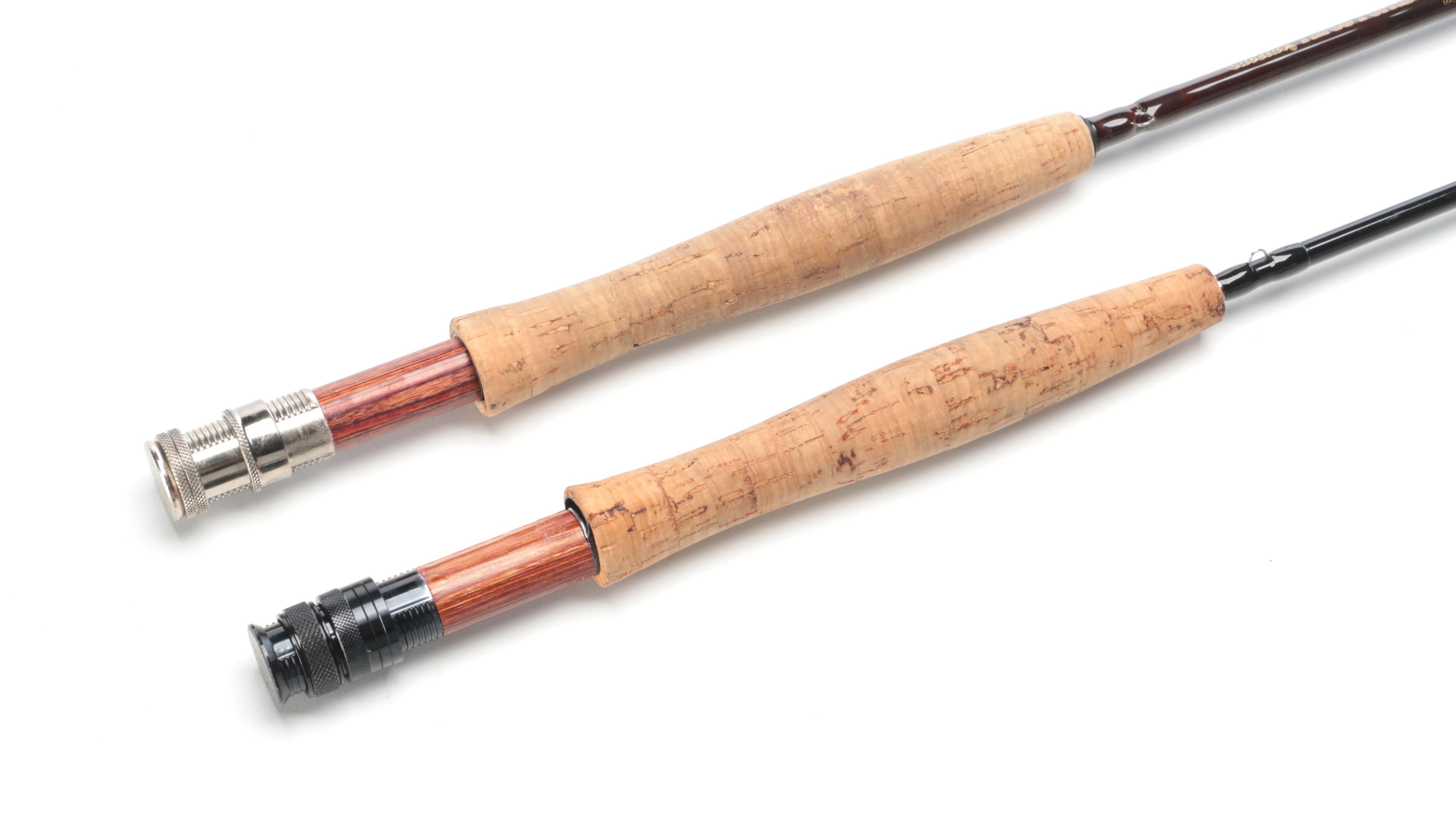 Cabela's "Three Forks" and Other Fly Fishing Rods with Cases