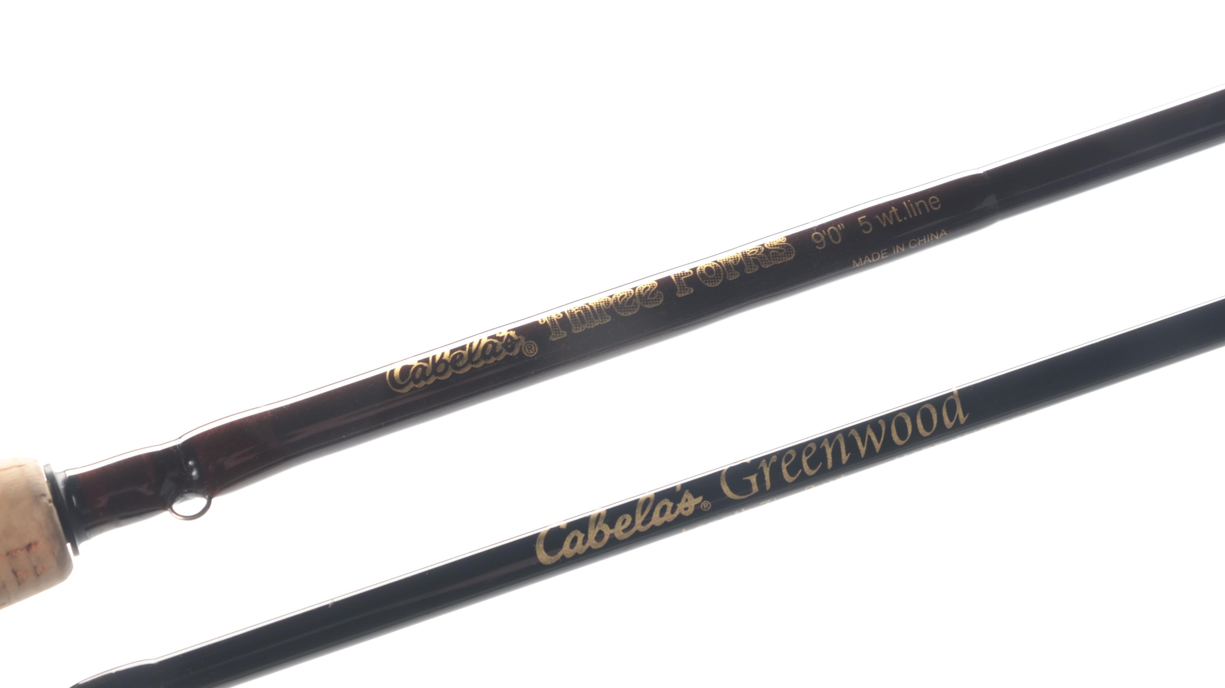 Cabela's "Three Forks" and Other Fly Fishing Rods with Cases