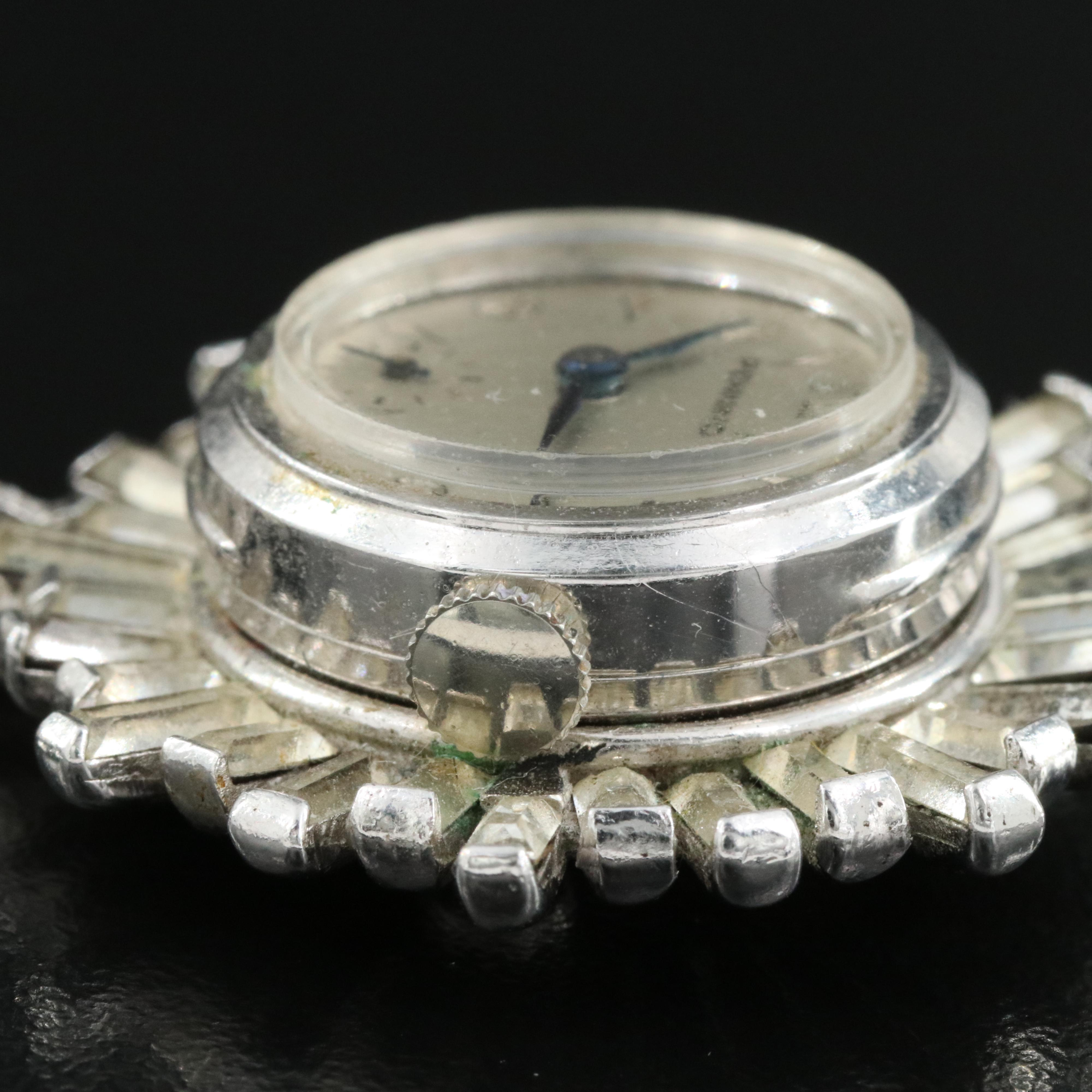 Swiss Pennino Stem Wind Brooch Watch