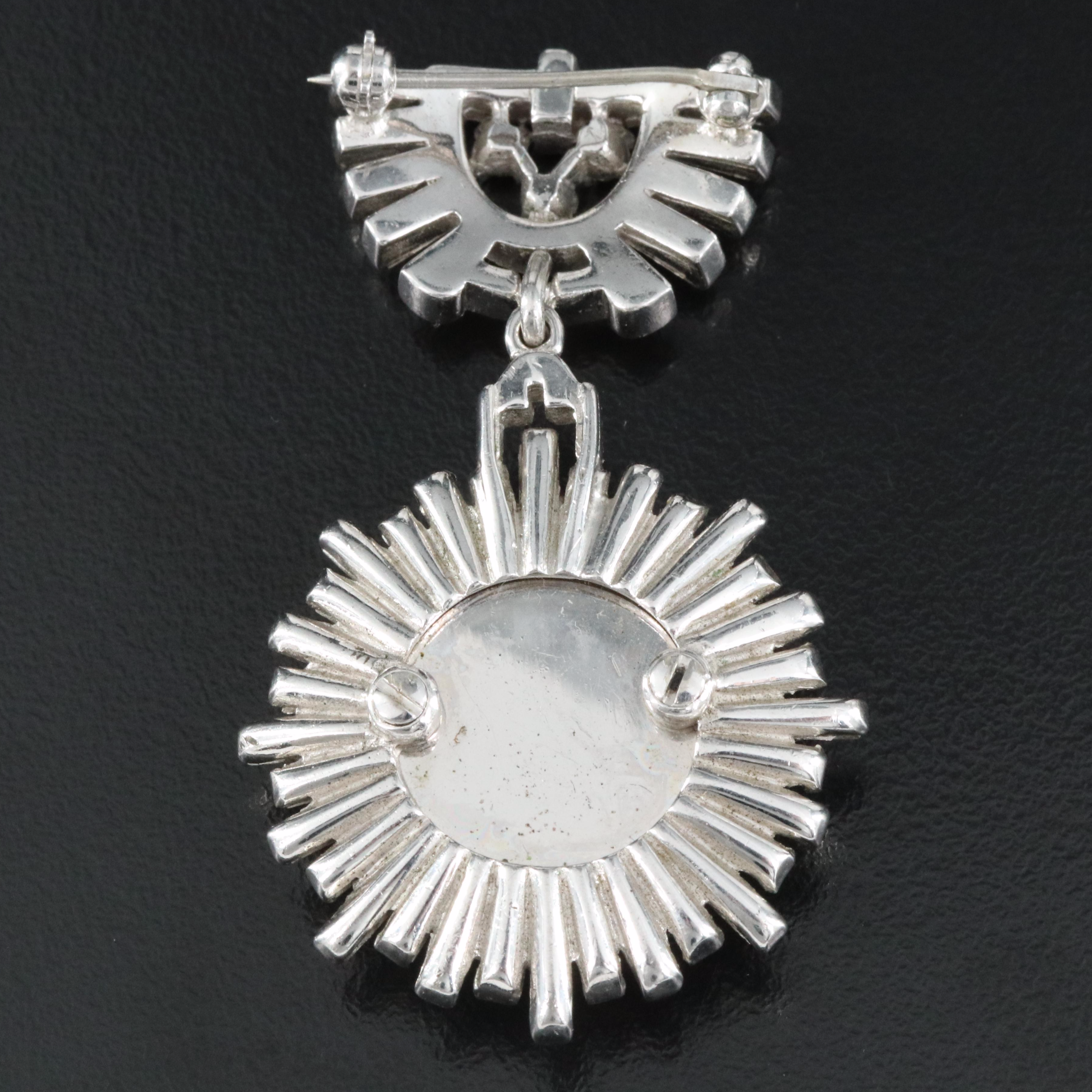 Swiss Pennino Stem Wind Brooch Watch