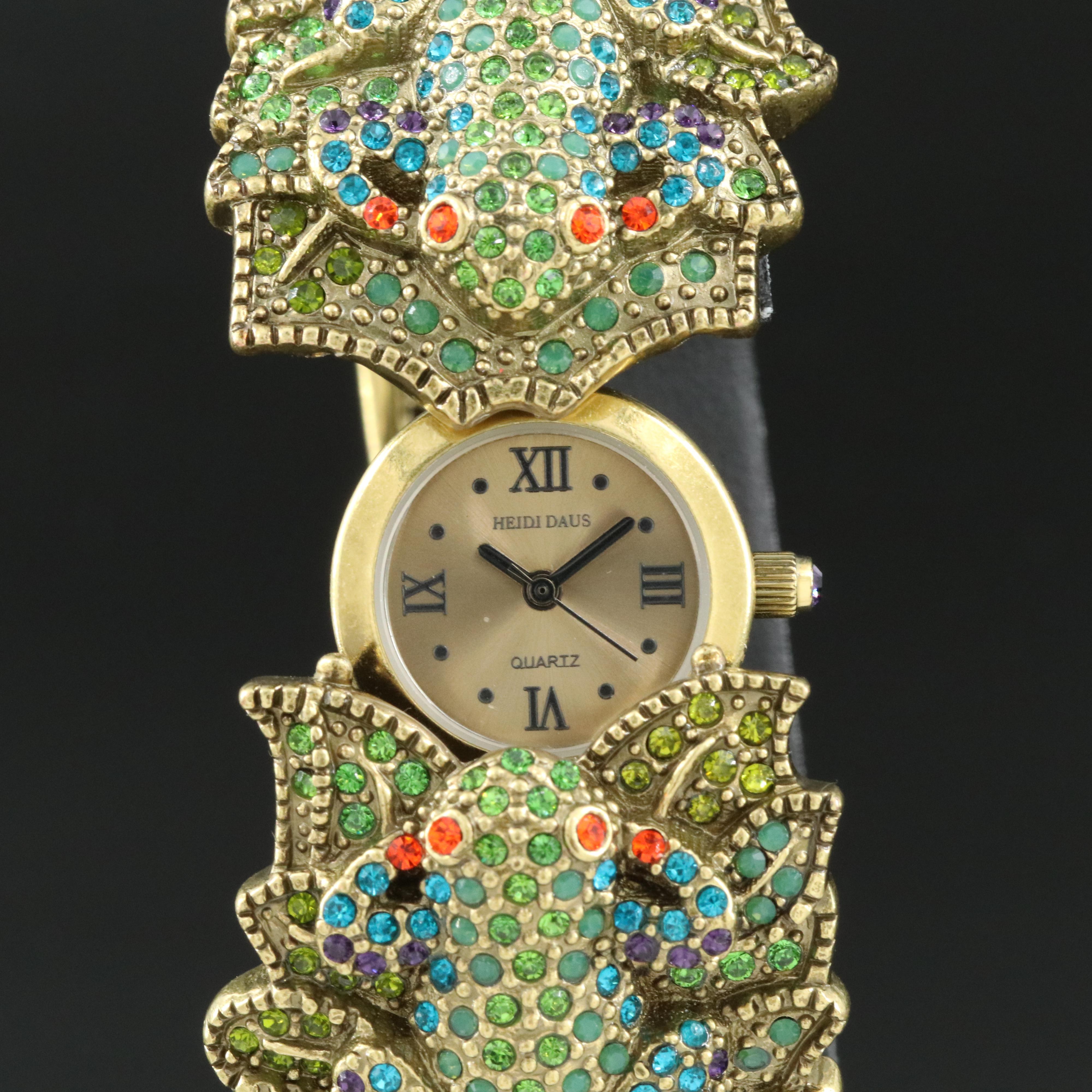 Heidi Daus Kissing Frogs Hidden Watch