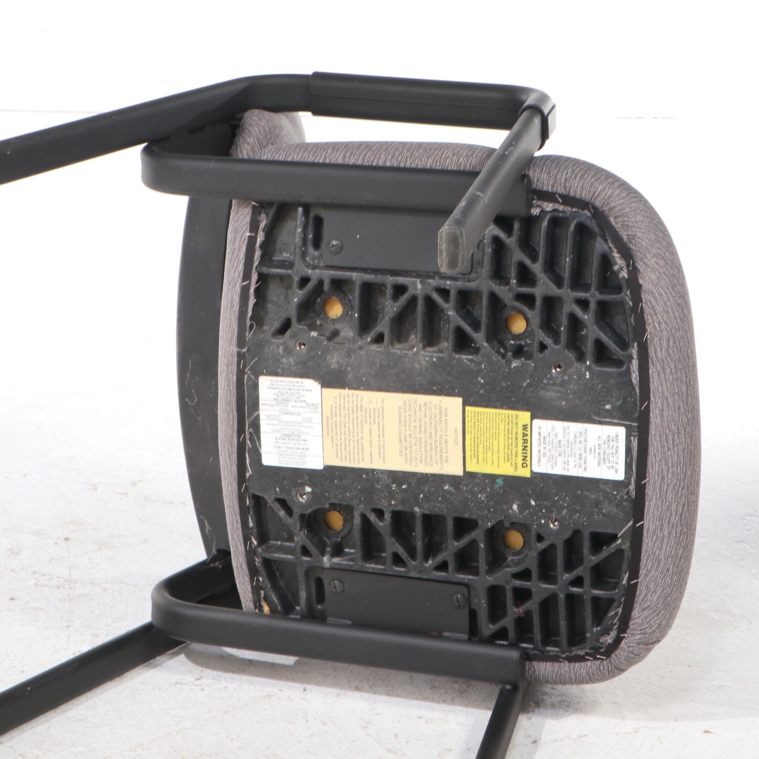 Safco Upholstered Office Chair and Modern Style Side Table